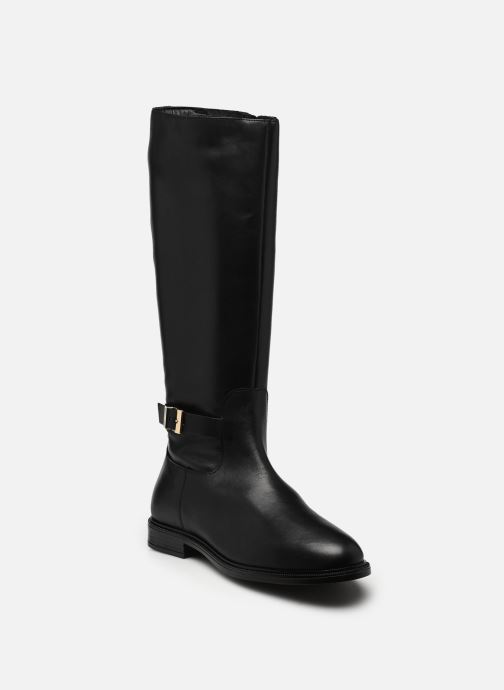 Tommy Hilfiger Bottes TH BUCKLE LEATHER KN femme noir
