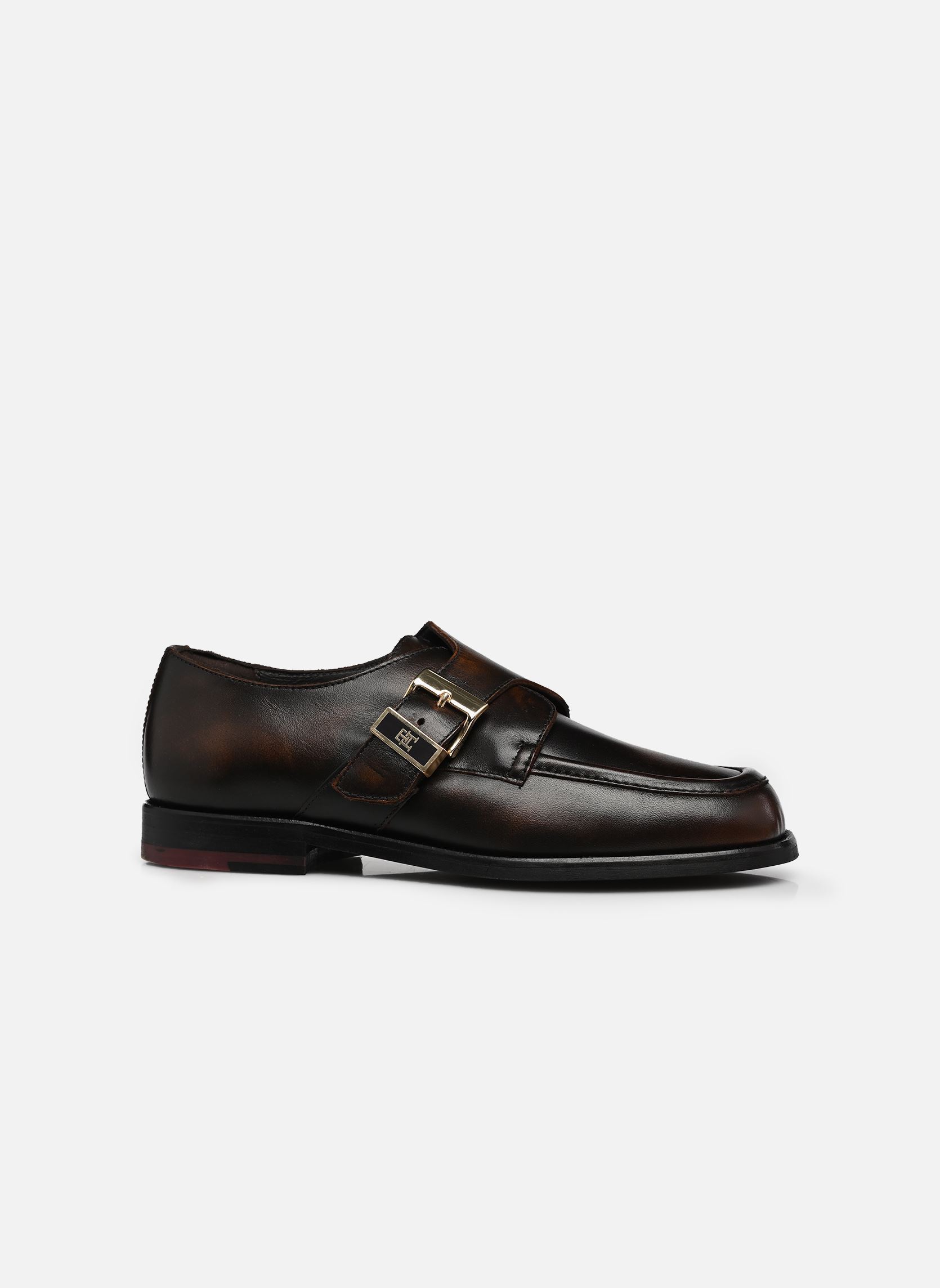Chaussures de ville TH BUCKLE MOC TOE LO femme marron Tommy Hilfiger Chaussures de ville TH BUCKLE MOC TOE LO femme marron BRUSHED BROWN