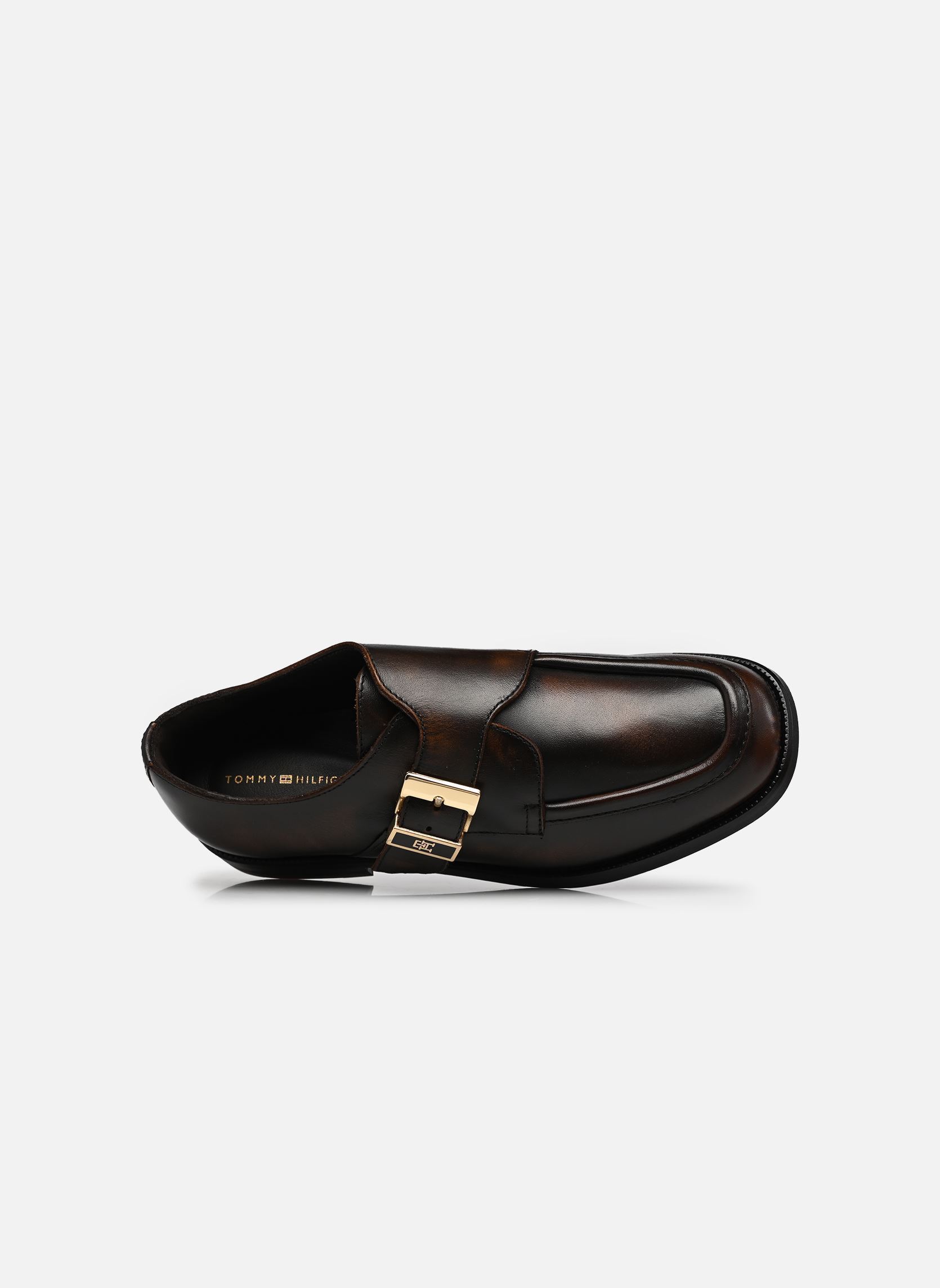 Chaussures de ville TH BUCKLE MOC TOE LO femme marron Tommy Hilfiger Chaussures de ville TH BUCKLE MOC TOE LO femme marron BRUSHED BROWN