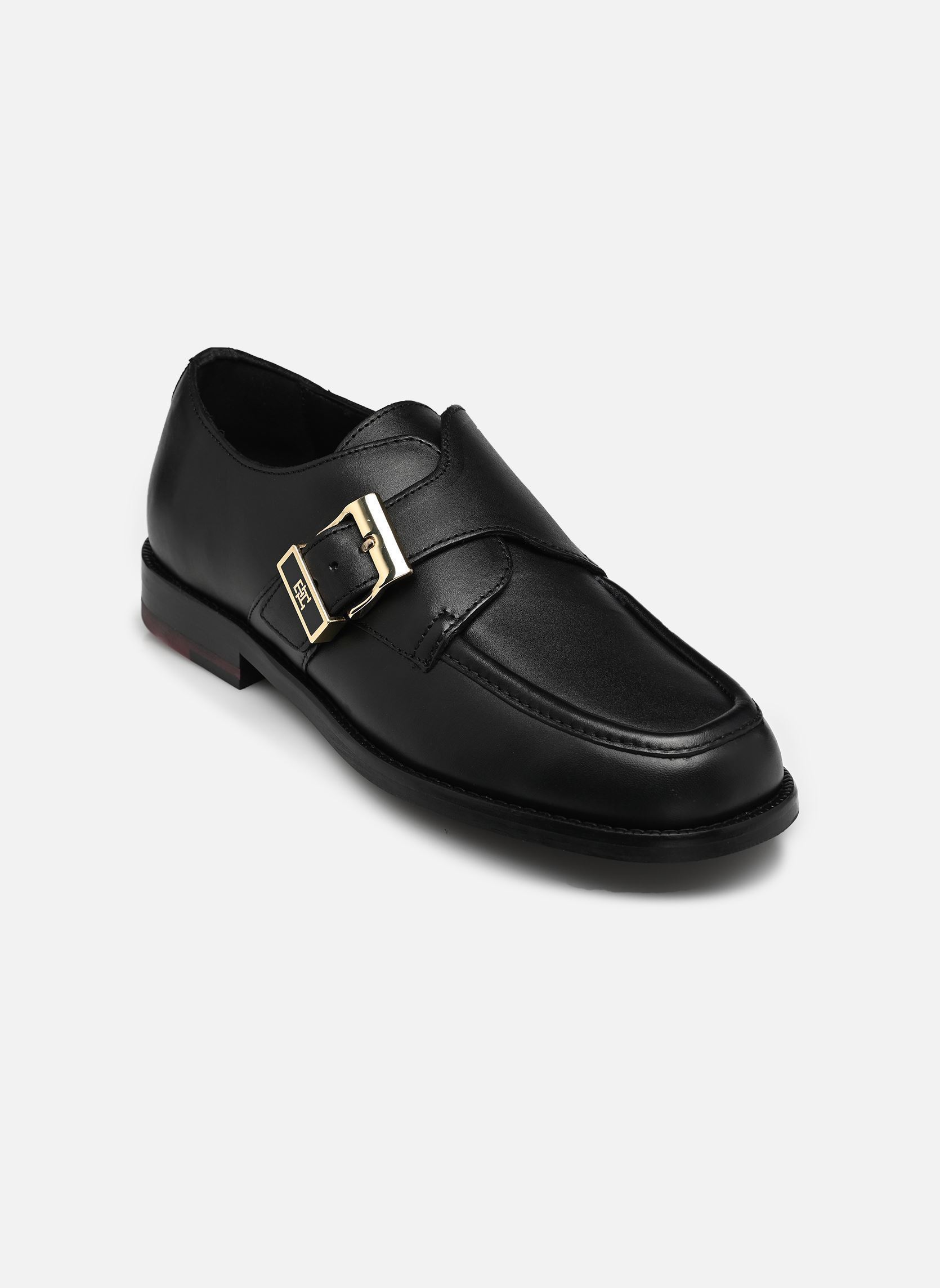 Chaussures de ville TH BUCKLE MOC TOE LO femme noir Tommy Hilfiger Chaussures de ville TH BUCKLE MOC TOE LO femme noir BLACK