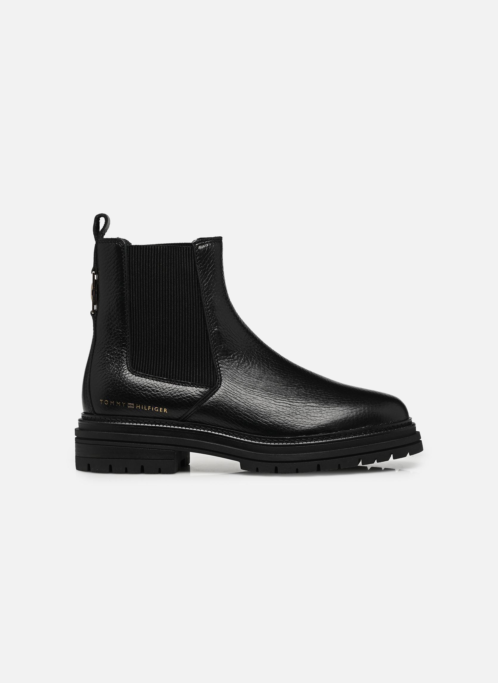 Bottines et boots TH EMBOSS GRAIN LEAT femme noir Tommy Hilfiger Bottines et boots TH EMBOSS GRAIN LEAT femme noir BLACK