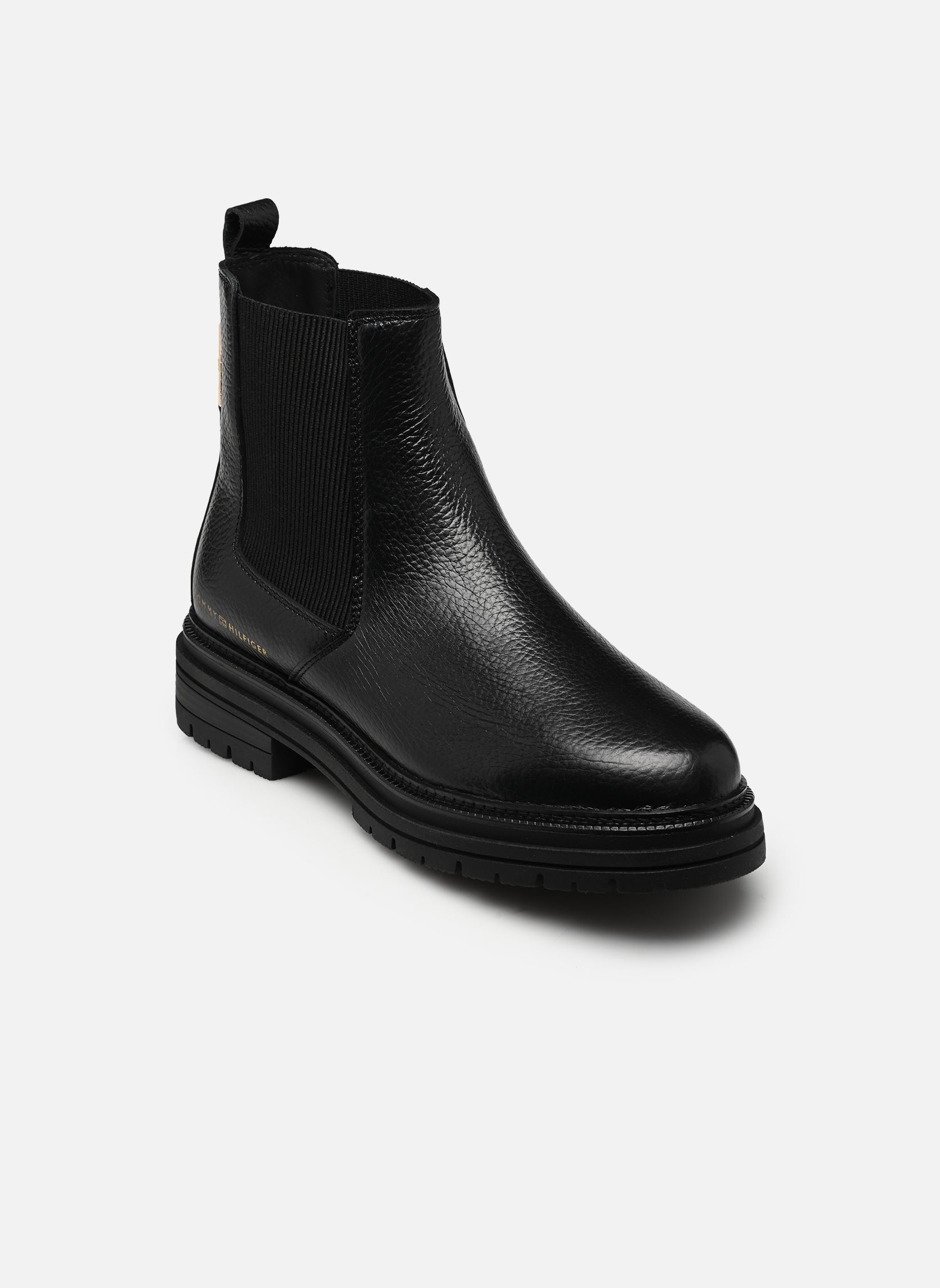 Bottines et boots TH EMBOSS GRAIN LEAT femme noir Tommy Hilfiger Bottines et boots TH EMBOSS GRAIN LEAT femme noir BLACK
