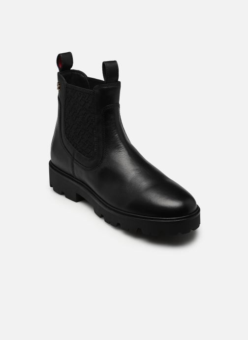 Tommy Hilfiger Bottines et boots TH MONOGRAM LEATHER femme noir