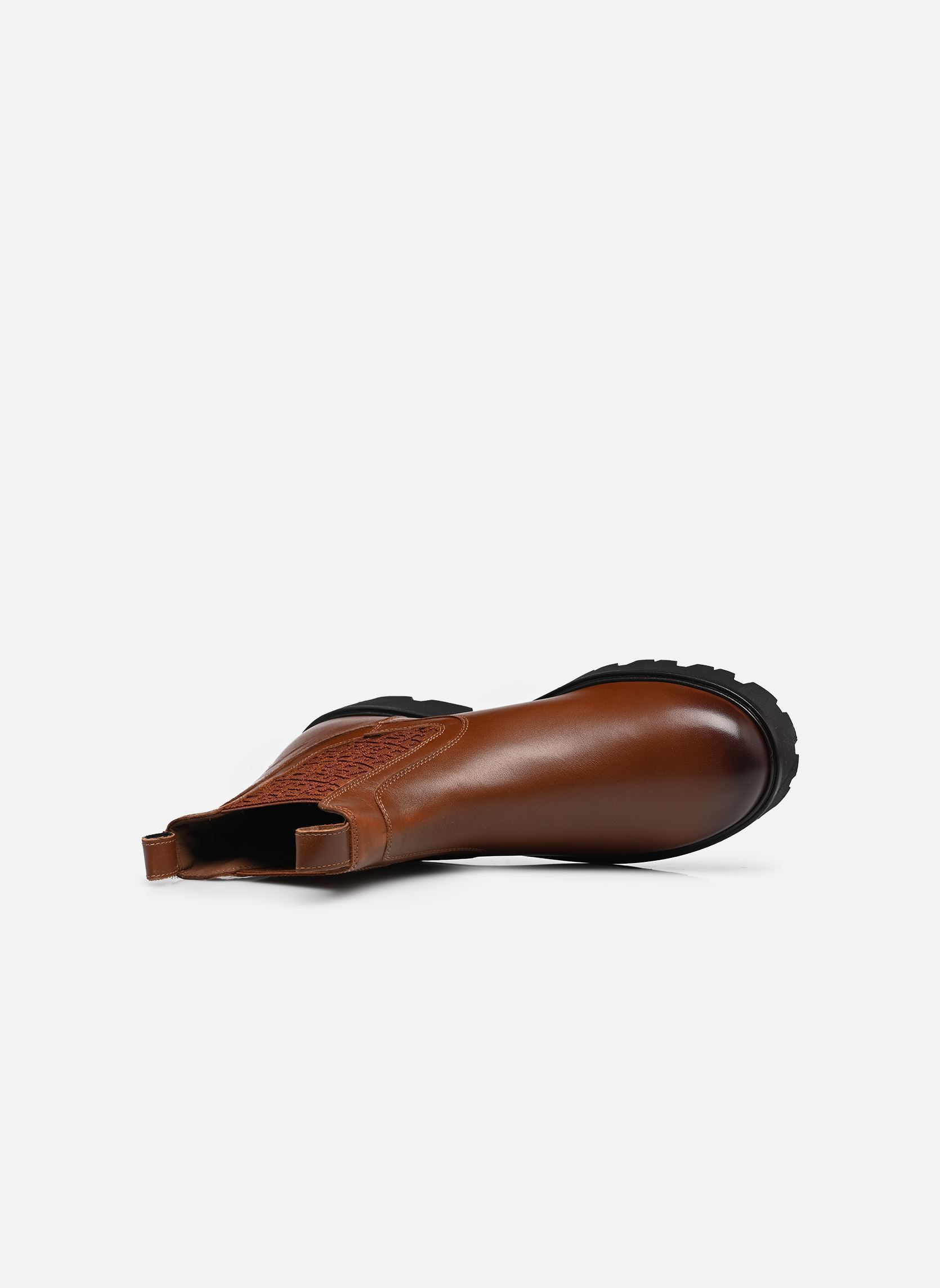 Stiefeletten und Stiefel TH MONOGRAM LEATHER damen braun Tommy Hilfiger Stiefeletten und Stiefel TH MONOGRAM LEATHER damen braun WINTER COGNAC