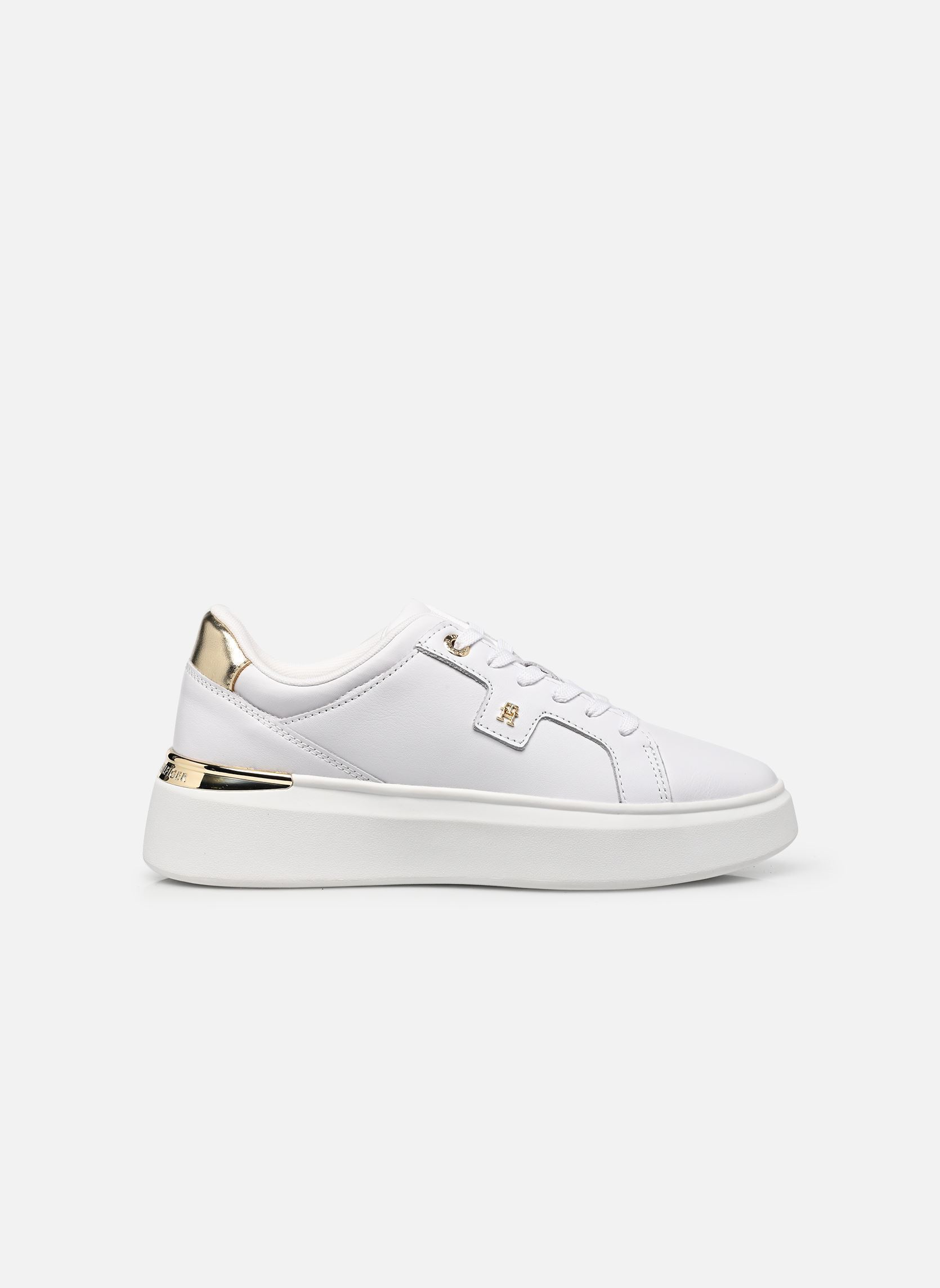Sneakers TH PLATFORM CHIC SNE dames wit Tommy Hilfiger Sneakers TH PLATFORM CHIC SNE dames wit WHITE/LIGHT GOLD