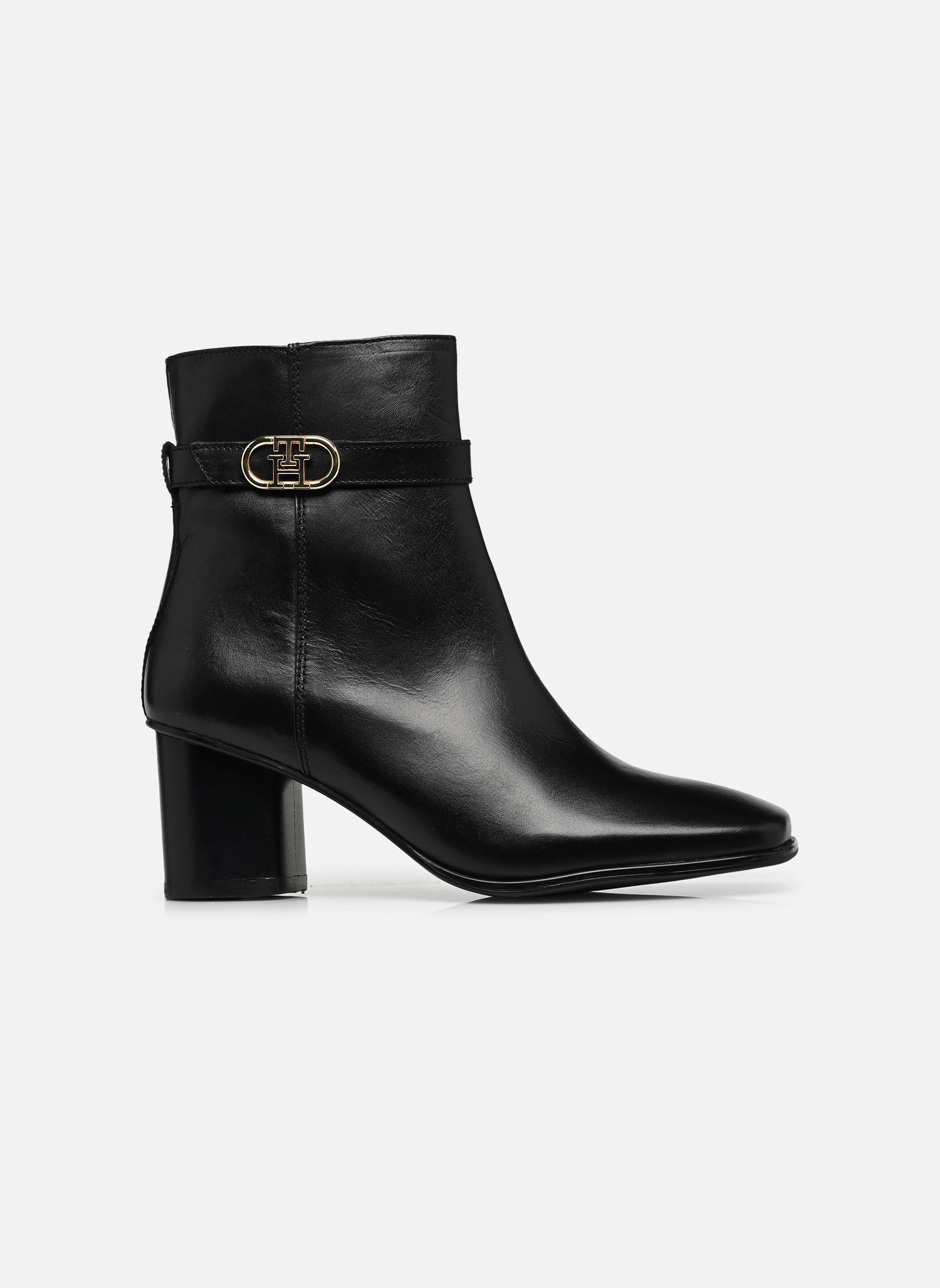 Enkellaarzen en boots TH STRAP LEATHER BLO dames zwart Tommy Hilfiger Enkellaarzen en boots TH STRAP LEATHER BLO dames zwart BLACK
