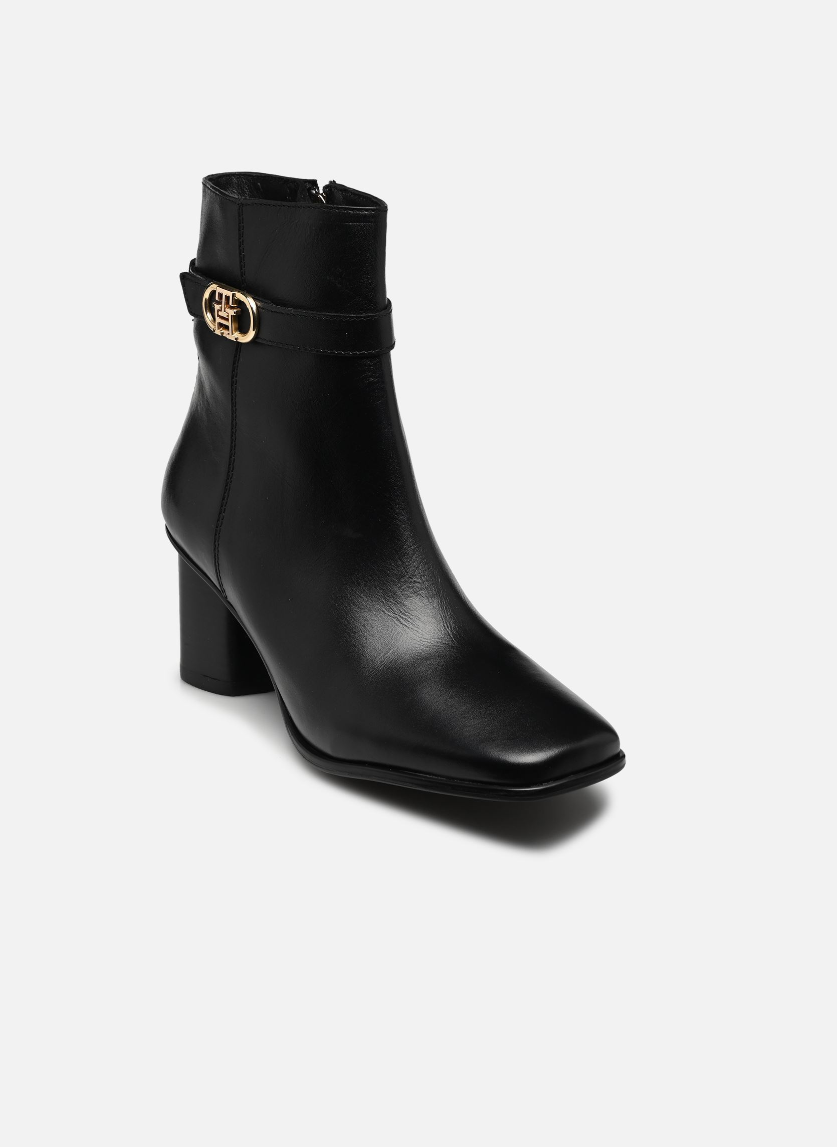 Enkellaarzen en boots TH STRAP LEATHER BLO dames zwart Tommy Hilfiger Enkellaarzen en boots TH STRAP LEATHER BLO dames zwart BLACK