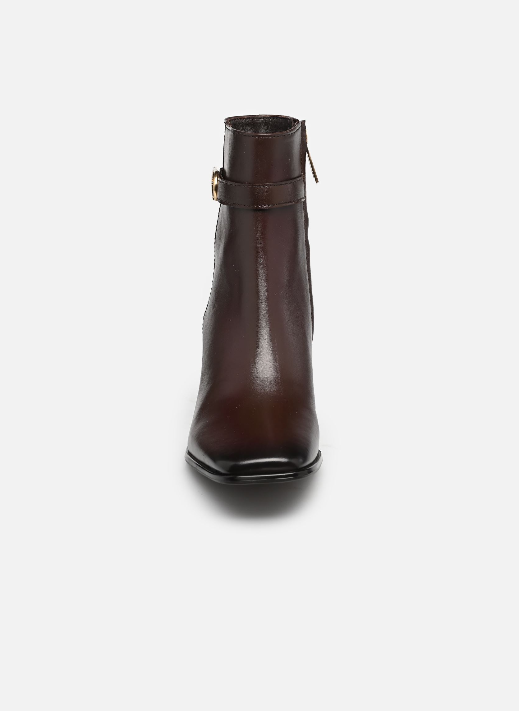 Bottines et boots TH STRAP LEATHER BLO femme marron Tommy Hilfiger Bottines et boots TH STRAP LEATHER BLO femme marron COCOA