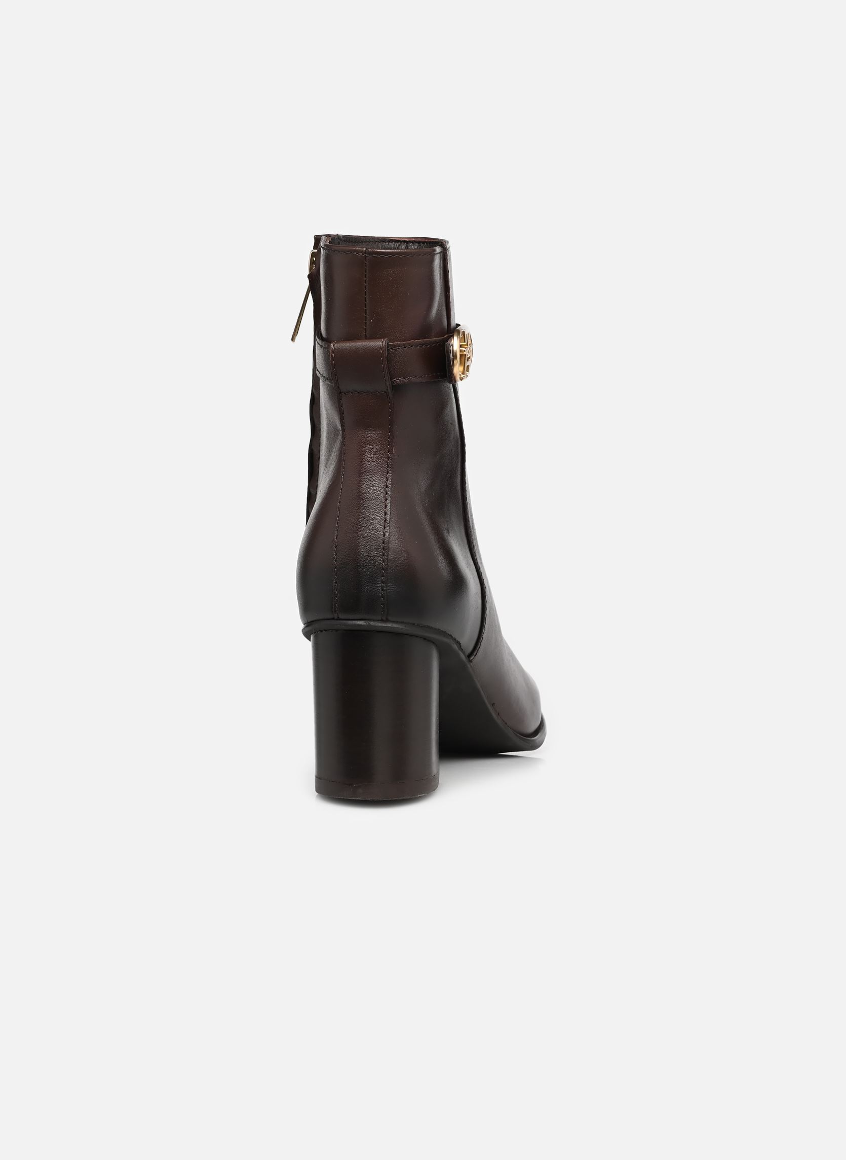 Bottines et boots TH STRAP LEATHER BLO femme marron Tommy Hilfiger Bottines et boots TH STRAP LEATHER BLO femme marron COCOA