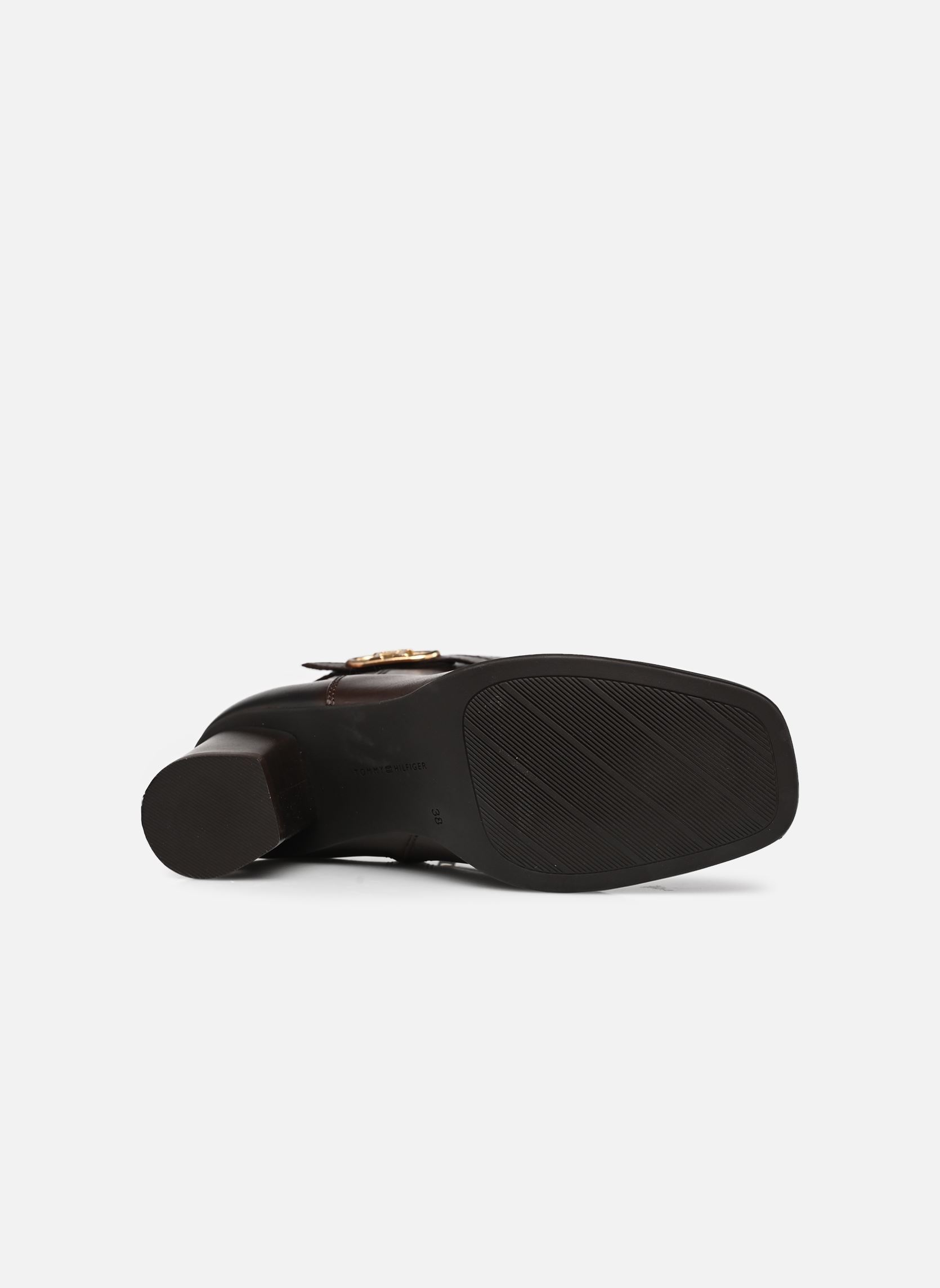 Bottines et boots TH STRAP LEATHER BLO femme marron Tommy Hilfiger Bottines et boots TH STRAP LEATHER BLO femme marron COCOA