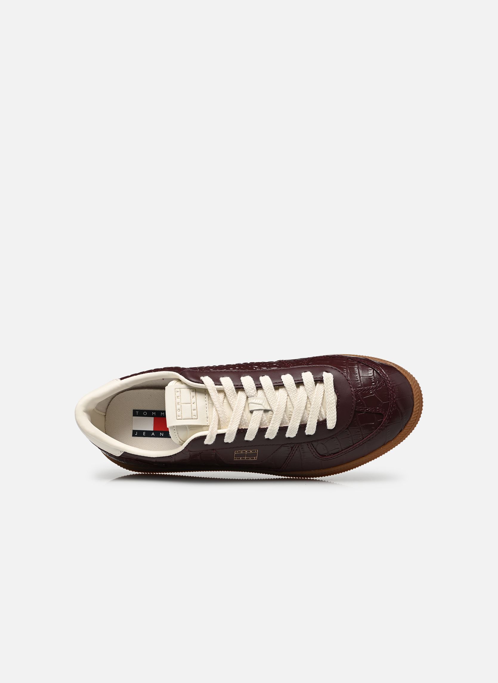Baskets THE GREENWICH EDGE P femme bordeaux Tommy Hilfiger Baskets THE GREENWICH EDGE P femme bordeaux BURGUNDY VELVET