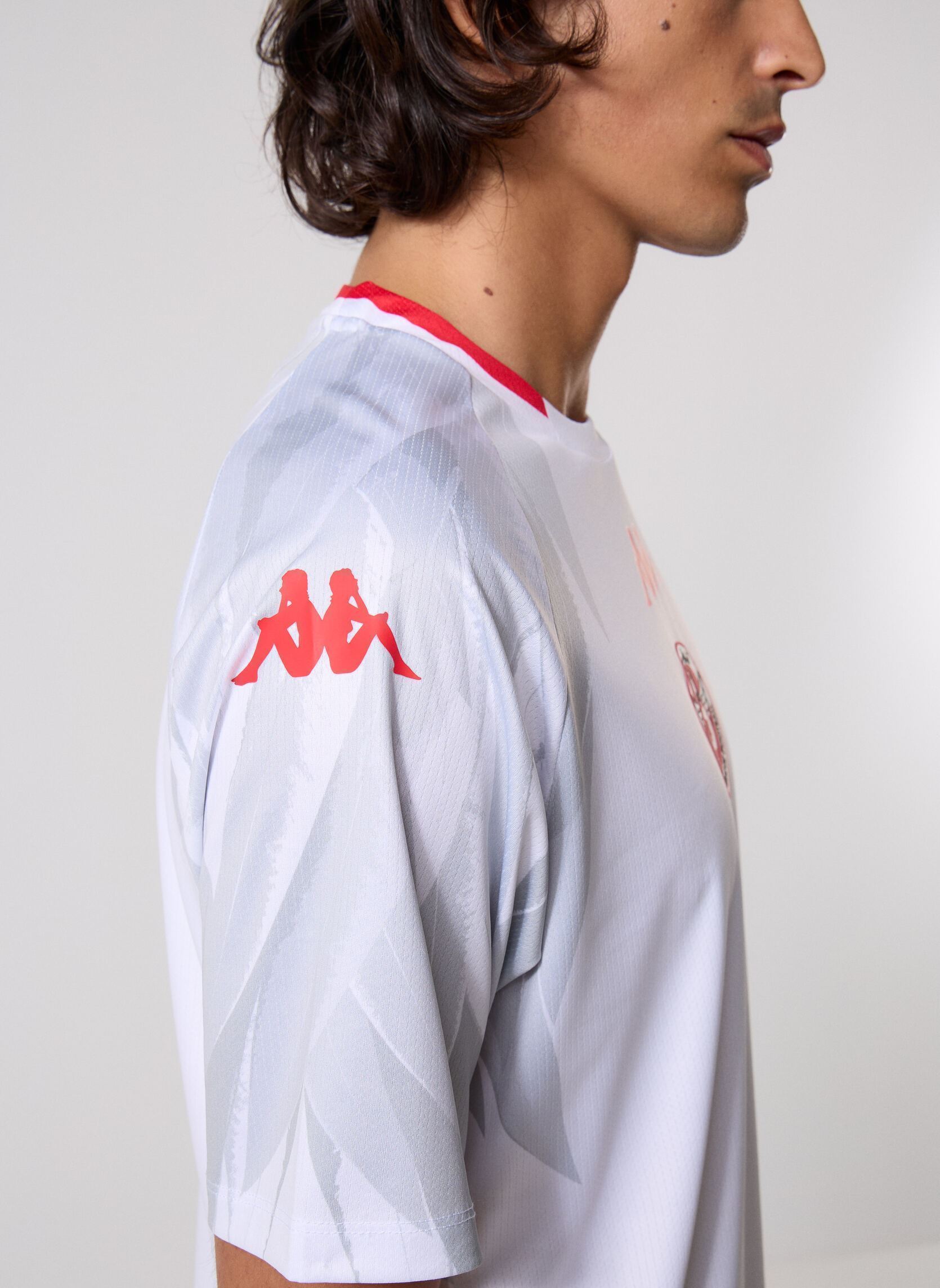 Tee-shirts 2027 HOME TUNISIA homme blanc Kappa Tee-shirts 2027 HOME TUNISIA homme blanc WHITE - RED