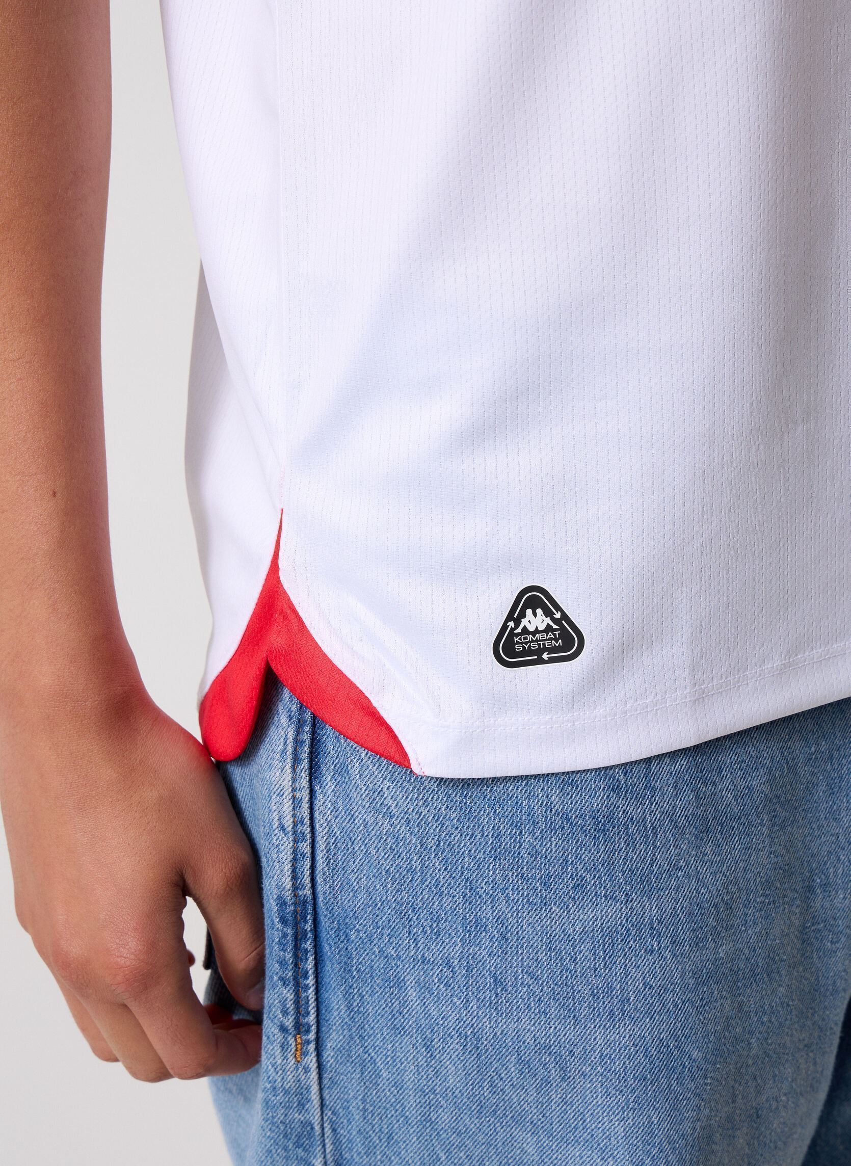 Tee-shirts 2027 HOME TUNISIA homme blanc Kappa Tee-shirts 2027 HOME TUNISIA homme blanc WHITE - RED