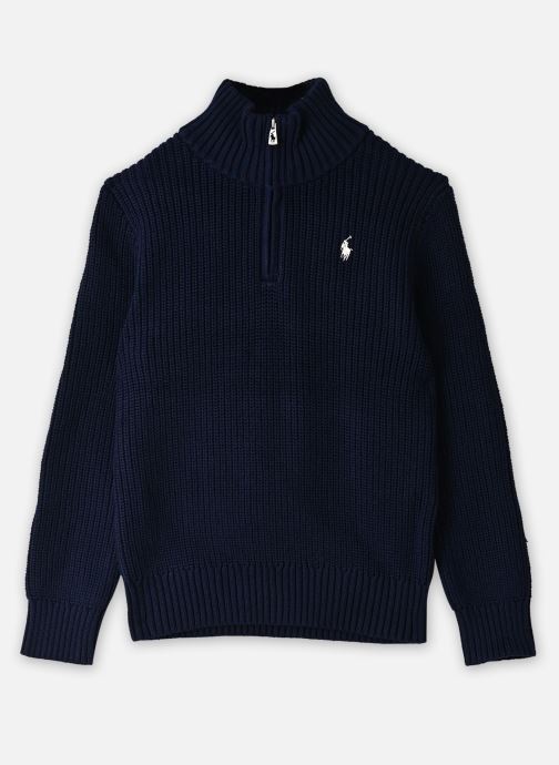 Polo Ralph Lauren Pulls Pull demi-zippé en coton torsadé K garçon bleu