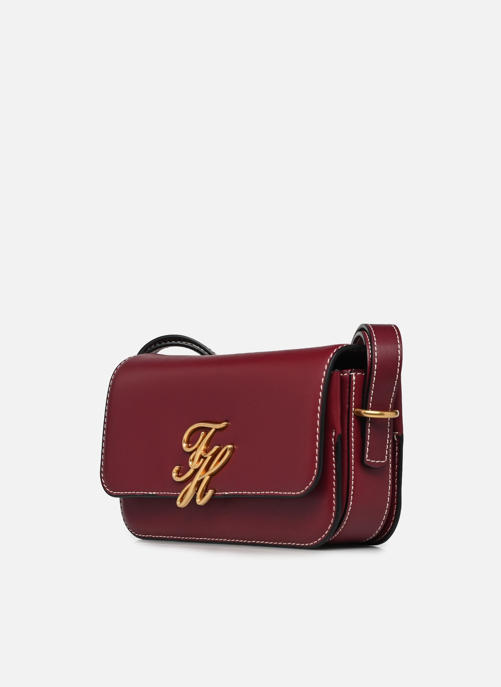 Umhängetaschen SCRIPT LEATHER FLAP, XUT, OS damen bordeaux Tommy Hilfiger Umhängetaschen SCRIPT LEATHER FLAP, XUT, OS damen bordeaux OXBLOOD