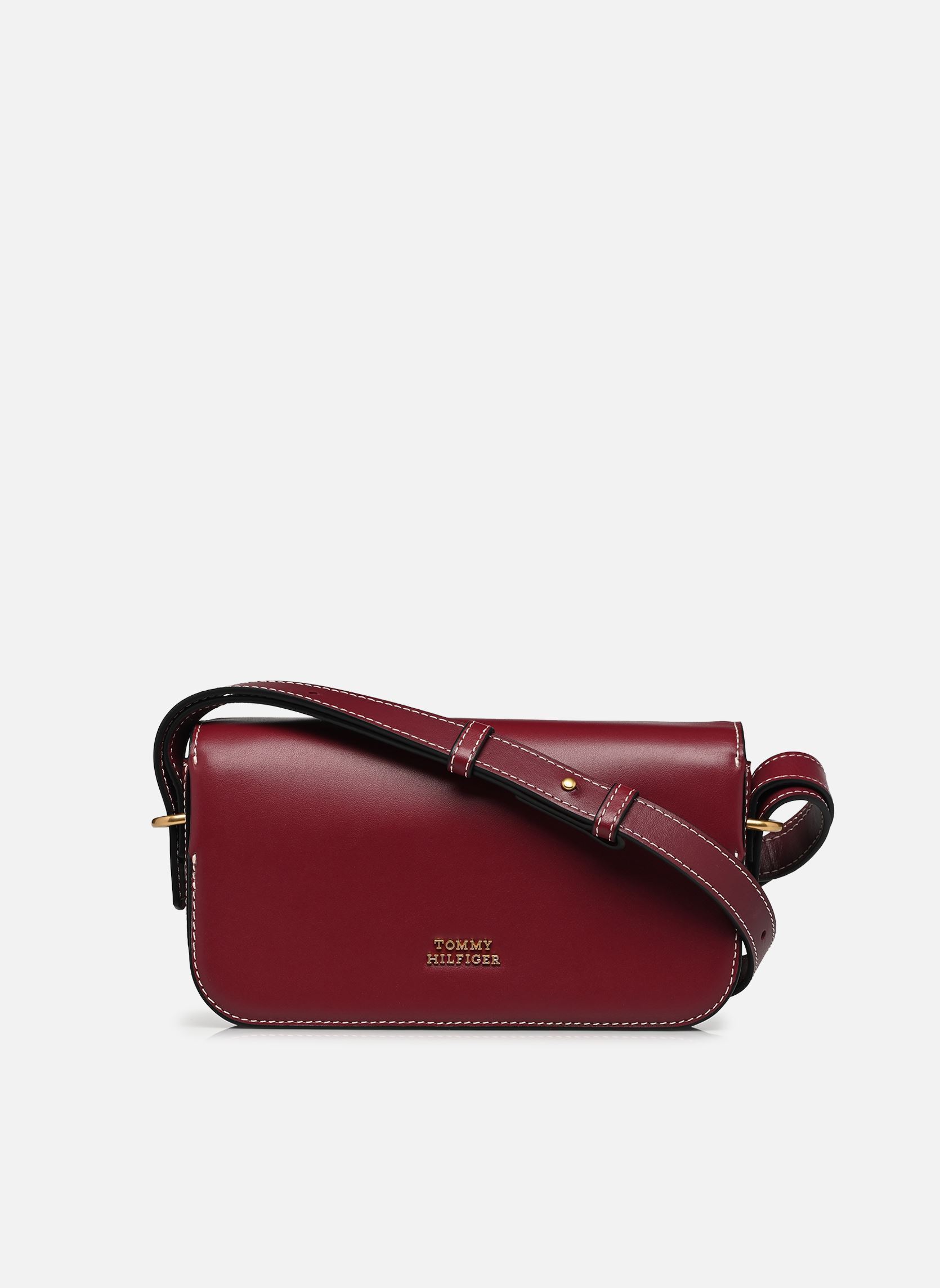 Umhängetaschen SCRIPT LEATHER FLAP, XUT, OS damen bordeaux Tommy Hilfiger Umhängetaschen SCRIPT LEATHER FLAP, XUT, OS damen bordeaux OXBLOOD