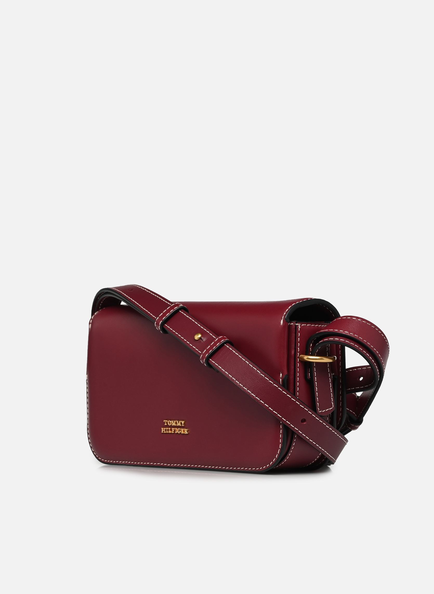 Umhängetaschen SCRIPT LEATHER FLAP, XUT, OS damen bordeaux Tommy Hilfiger Umhängetaschen SCRIPT LEATHER FLAP, XUT, OS damen bordeaux OXBLOOD