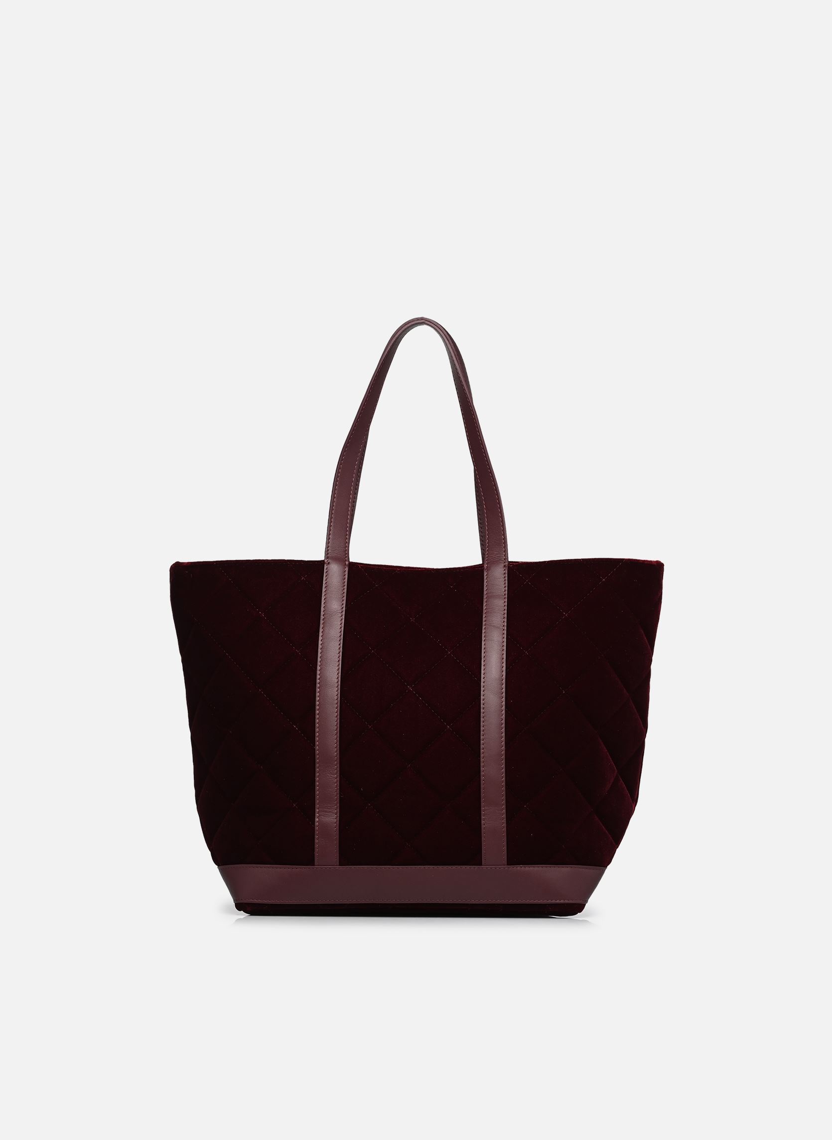 Cabas Cabas L en Velours Matelassé femme bordeaux Vanessa Bruno Cabas Cabas L en Velours Matelassé femme bordeaux BORDEAUX