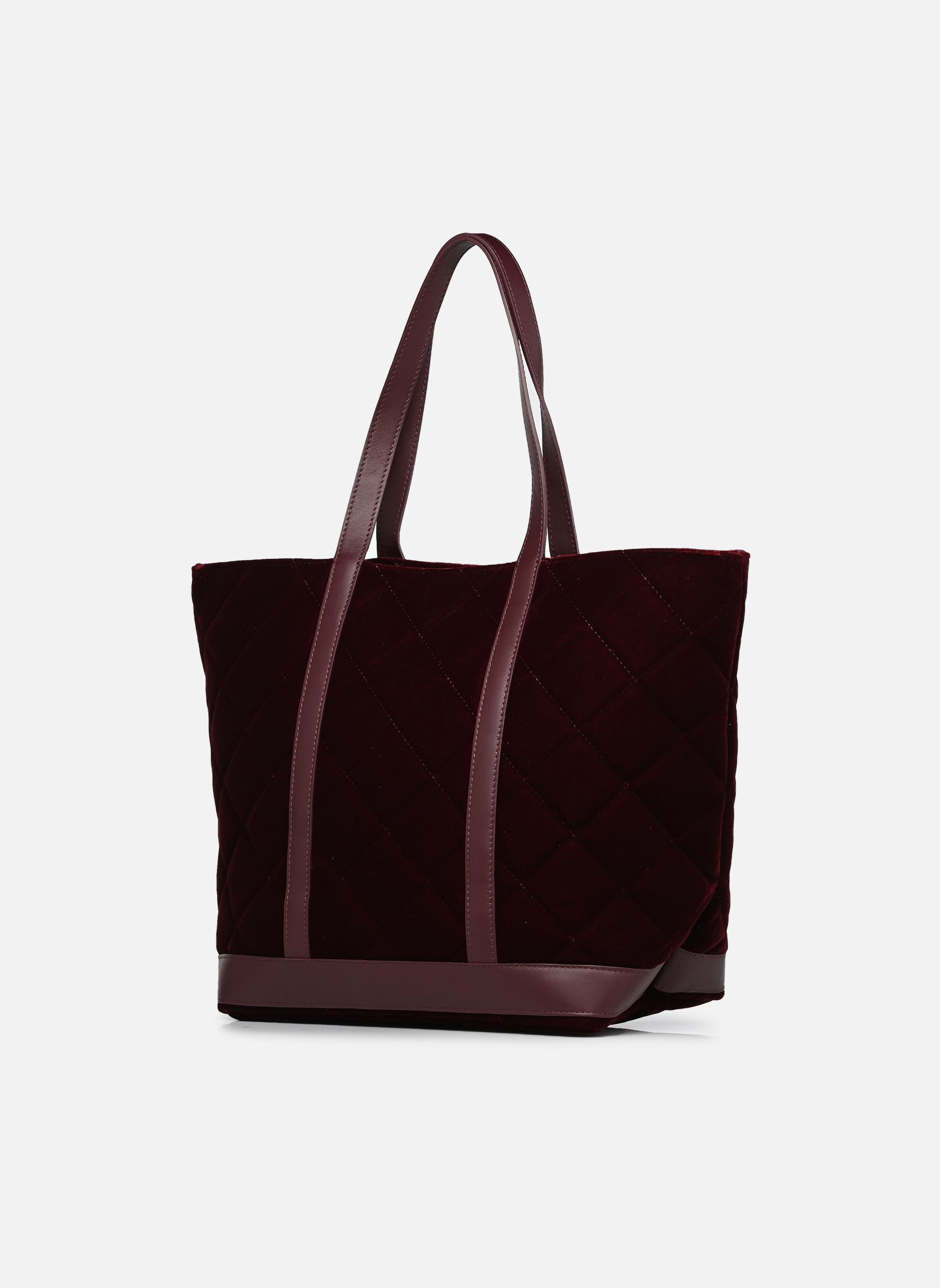 Cabas Cabas L en Velours Matelassé femme bordeaux Vanessa Bruno Cabas Cabas L en Velours Matelassé femme bordeaux BORDEAUX