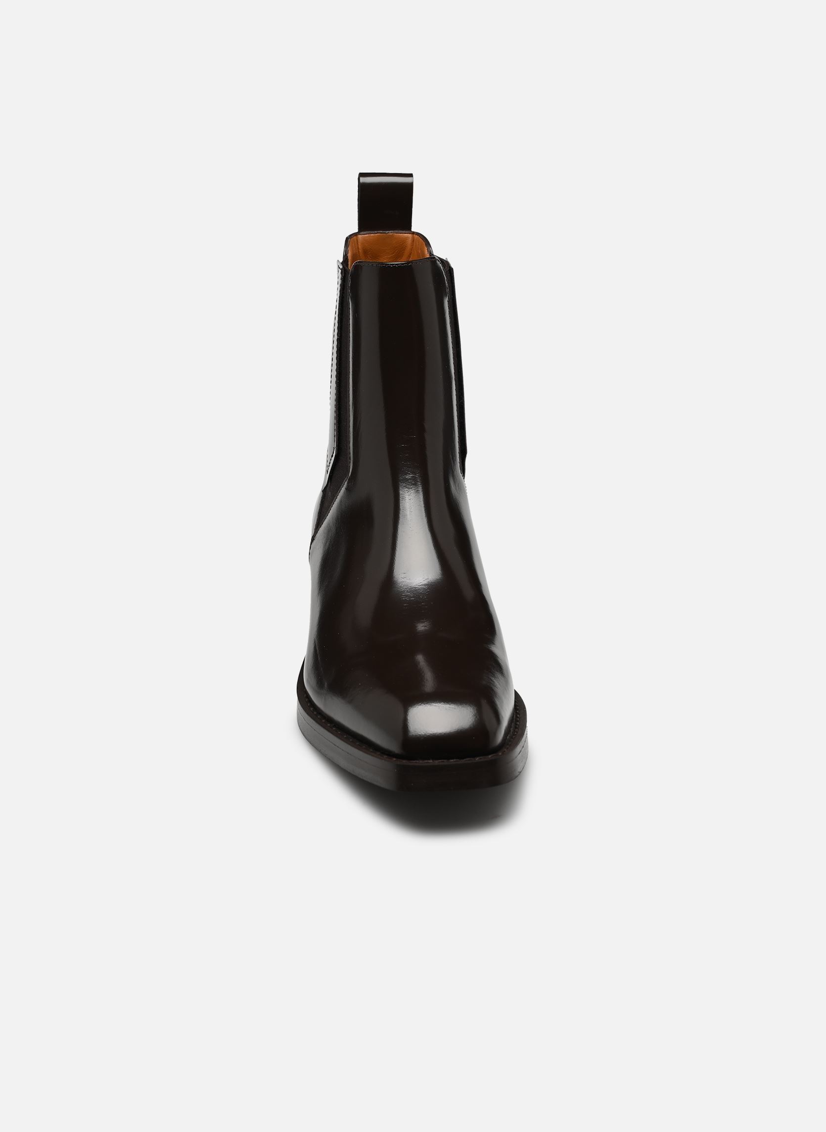 Bottines et boots Clyde femme marron Socque Bottines et boots Clyde femme marron CUIR GLACÉ CHOCOLAT