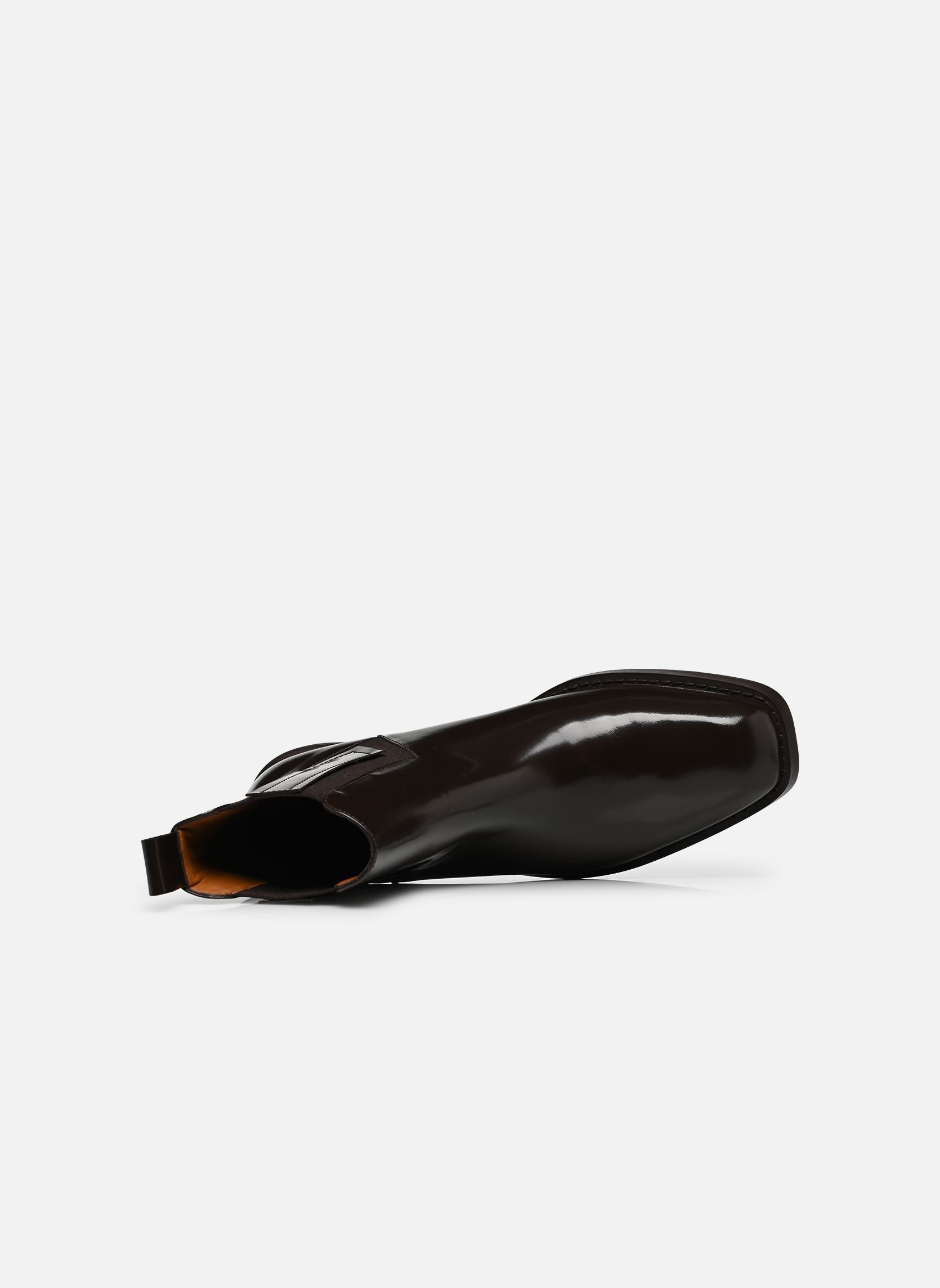 Bottines et boots Clyde femme marron Socque Bottines et boots Clyde femme marron CUIR GLACÉ CHOCOLAT