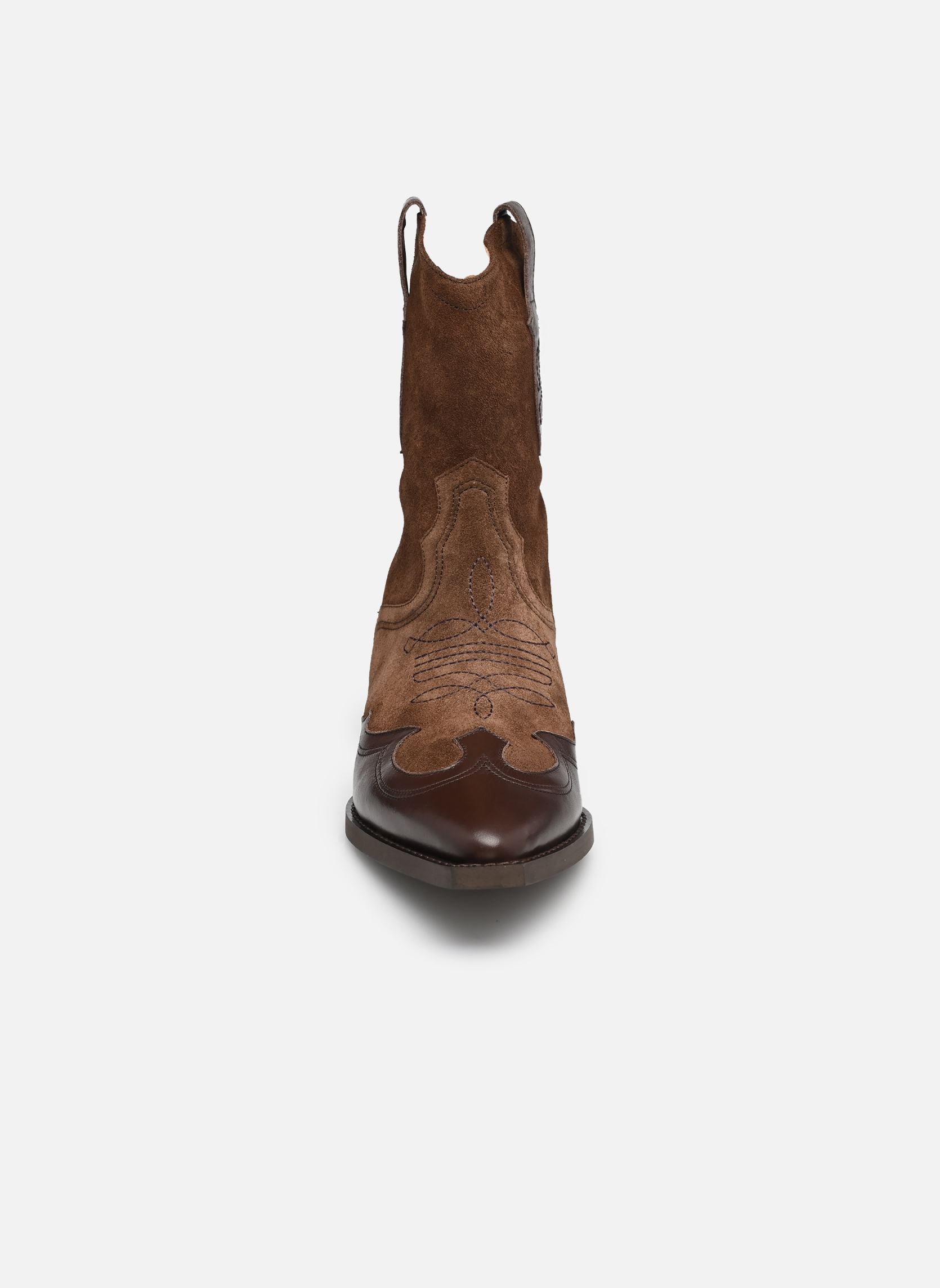 Bottines et boots Jackson femme marron Socque Bottines et boots Jackson femme marron CUIR LISSE & SUEDÉ CHOCOLAT