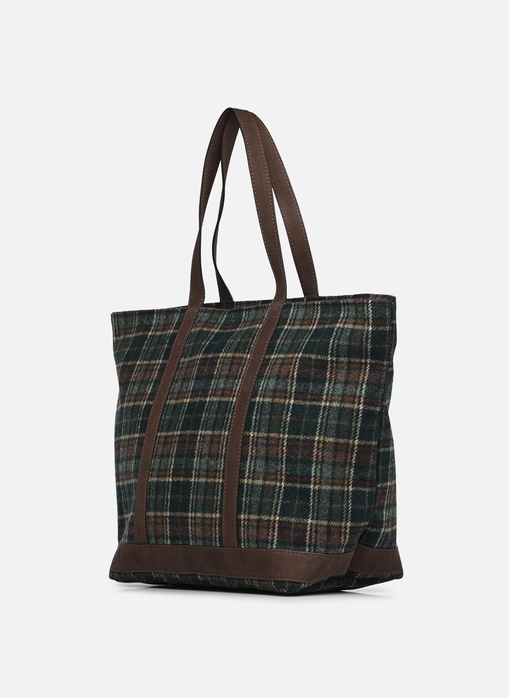 Taschen Cabas L Ecossais damen grün Vanessa Bruno Taschen Cabas L Ecossais damen grün VERT