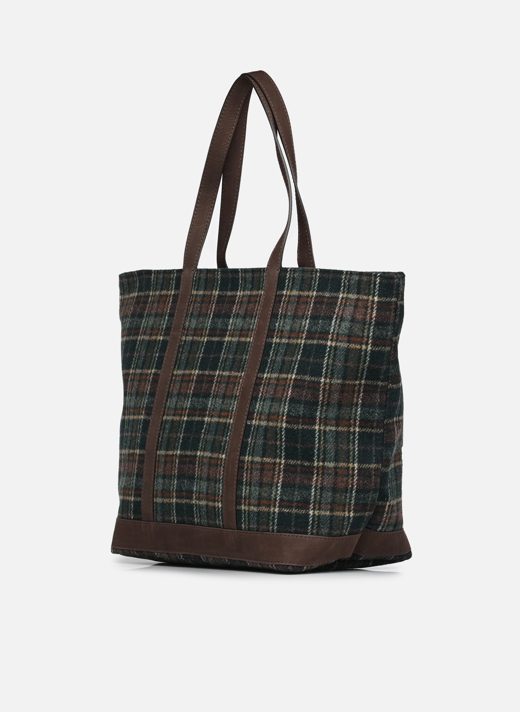 Taschen Cabas L Ecossais damen grün Vanessa Bruno Taschen Cabas L Ecossais damen grün VERT