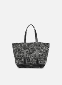 Grote winkelzak Cabas L en Tweed Bicolor dames zwart