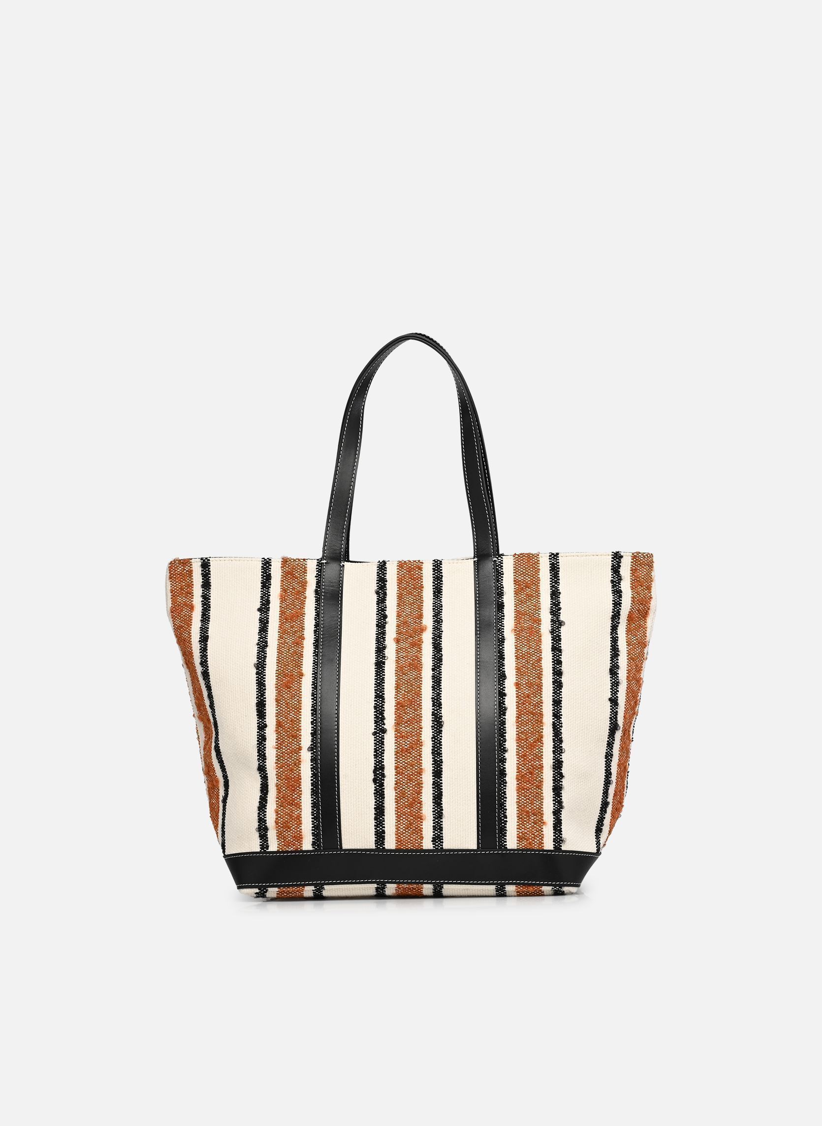 Taschen Cabas L à rayures damen mehrfarbig Vanessa Bruno Taschen Cabas L à rayures damen mehrfarbig MULTICO/BISCUIT