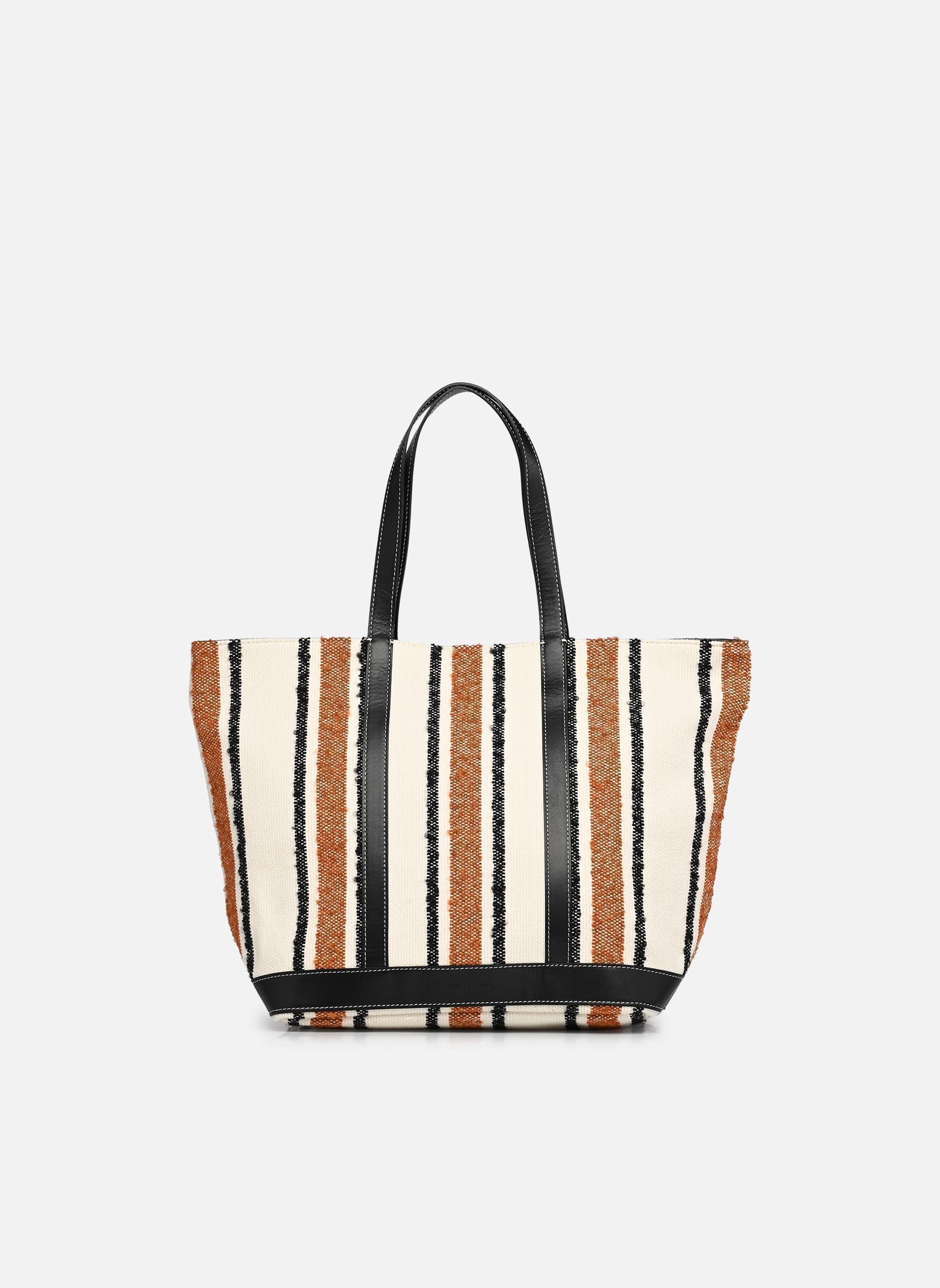 Taschen Cabas L à rayures damen mehrfarbig Vanessa Bruno Taschen Cabas L à rayures damen mehrfarbig MULTICO/BISCUIT