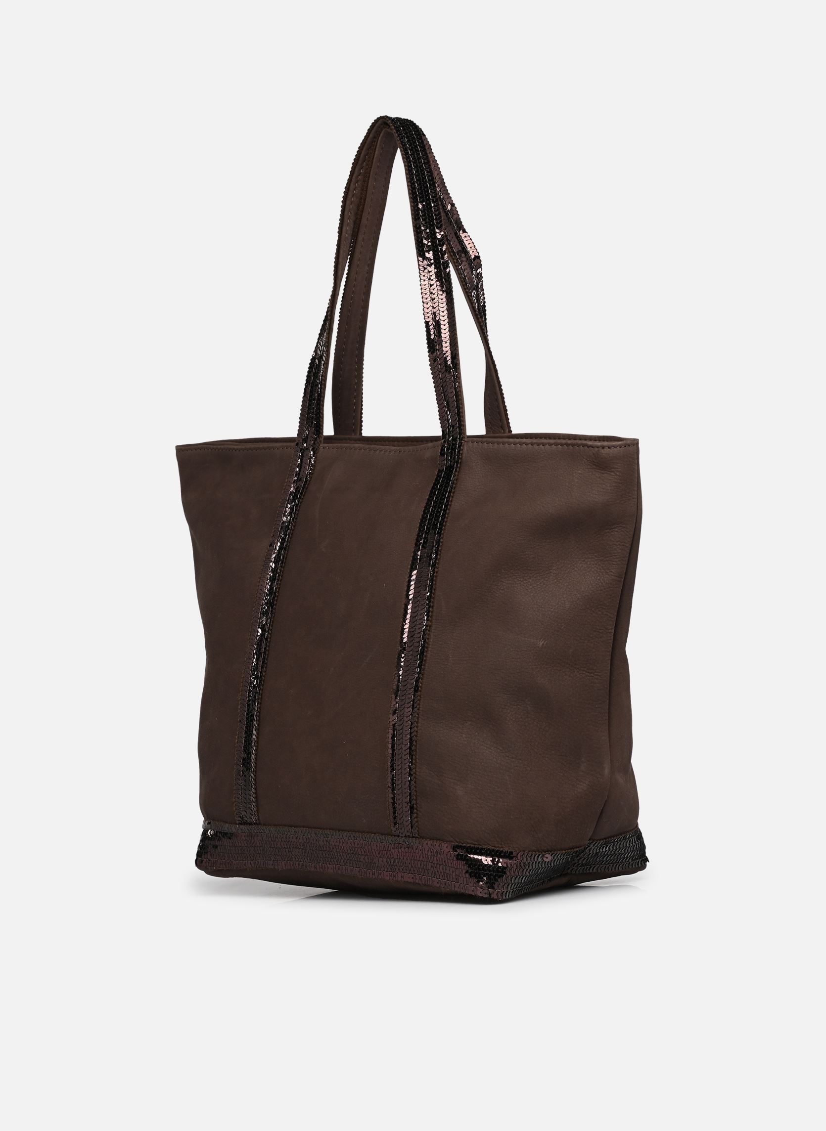 Taschen Cabas M Zippé en cuir damen braun Vanessa Bruno Taschen Cabas M Zippé en cuir damen braun CHOCOLAT