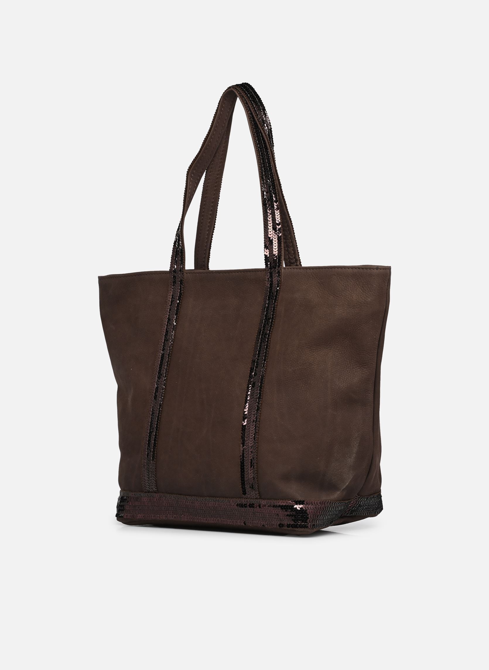 Taschen Cabas M Zippé en cuir damen braun Vanessa Bruno Taschen Cabas M Zippé en cuir damen braun CHOCOLAT