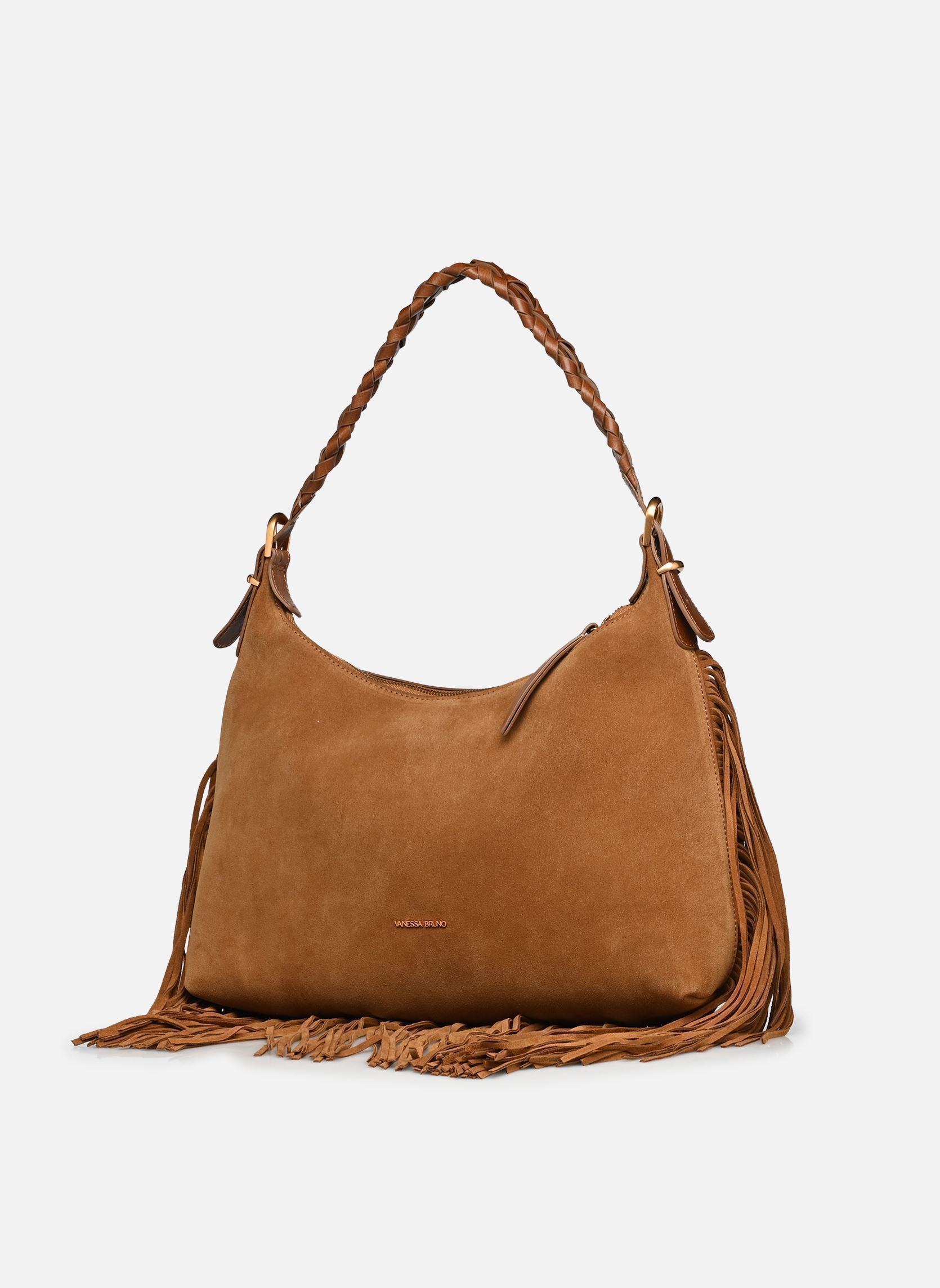 Taschen Jess Pm Zip Porte Epaule Zippe En Suede damen braun Vanessa Bruno Taschen Jess Pm Zip Porte Epaule Zippe En Suede damen braun NOISETTE
