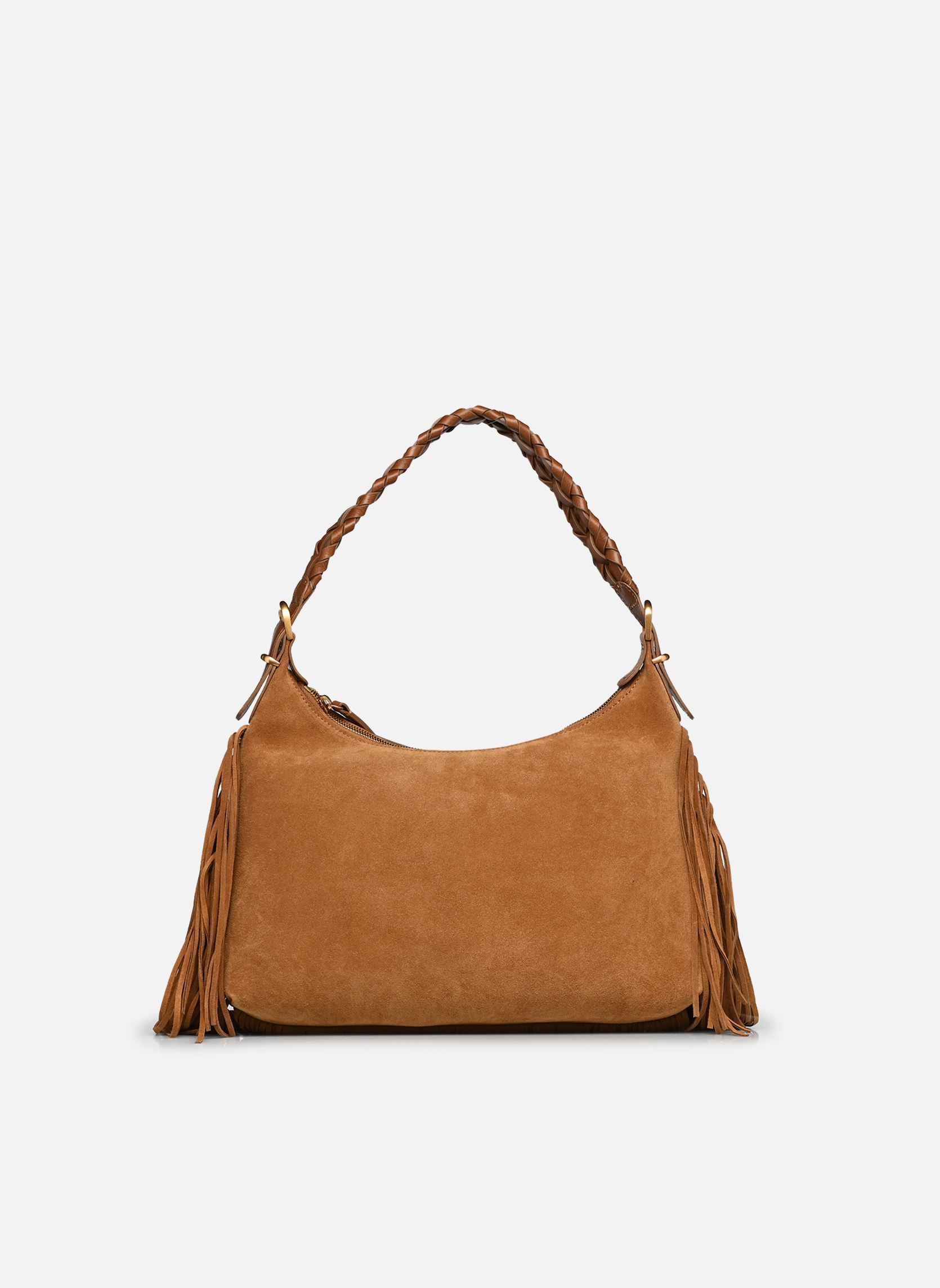 Taschen Jess Pm Zip Porte Epaule Zippe En Suede damen braun Vanessa Bruno Taschen Jess Pm Zip Porte Epaule Zippe En Suede damen braun NOISETTE