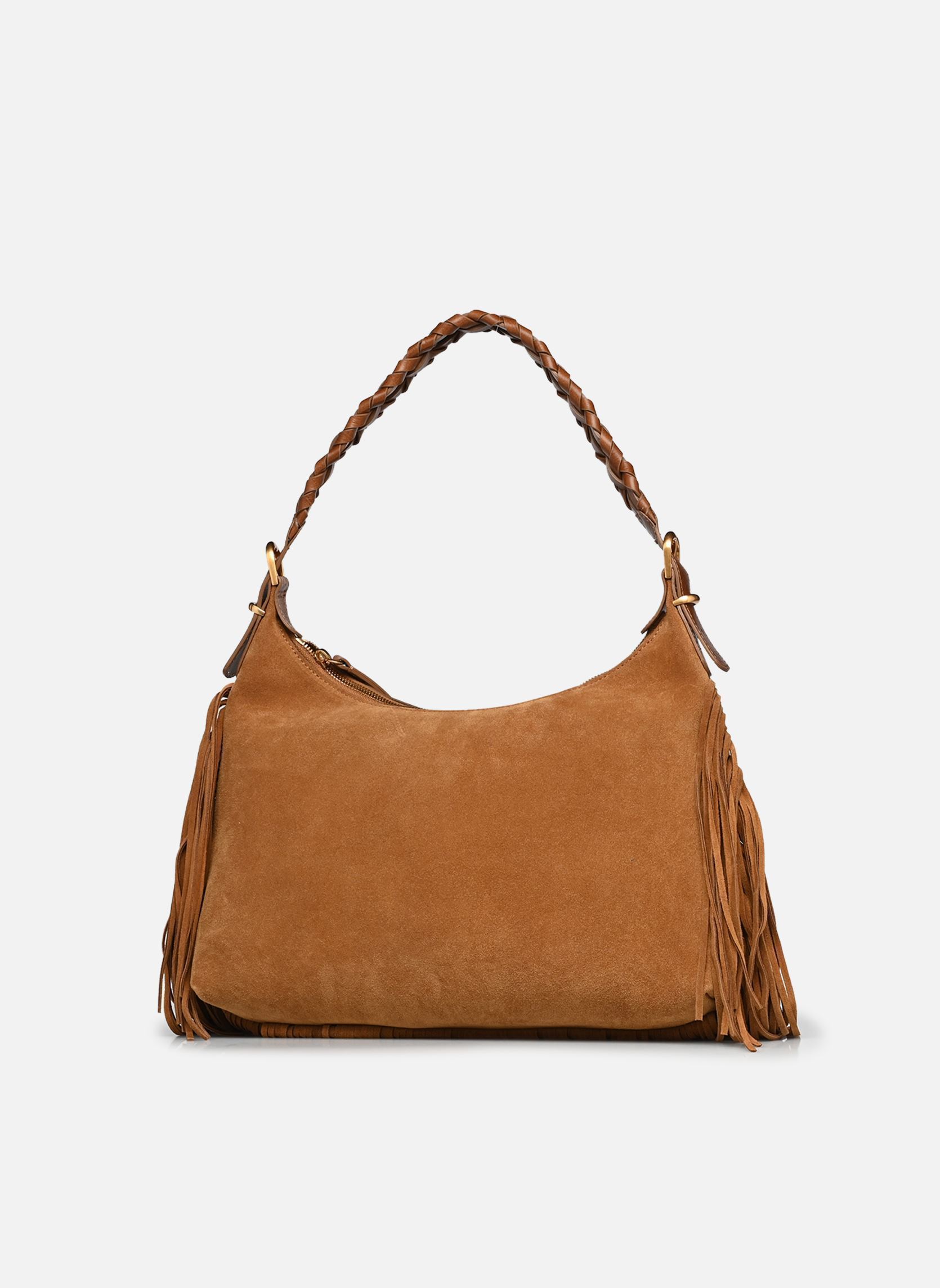 Taschen Jess Pm Zip Porte Epaule Zippe En Suede damen braun Vanessa Bruno Taschen Jess Pm Zip Porte Epaule Zippe En Suede damen braun NOISETTE