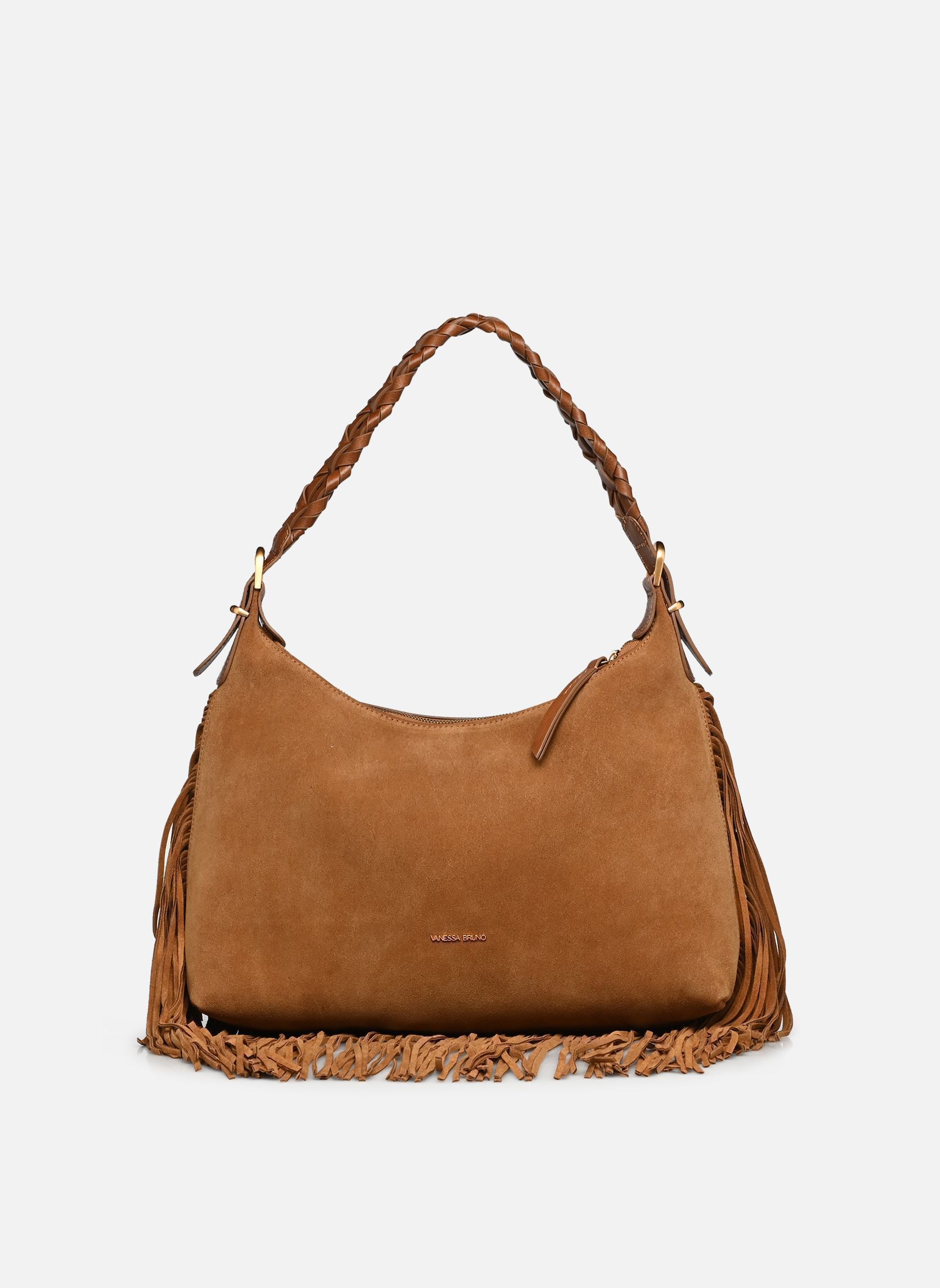 Taschen Jess Pm Zip Porte Epaule Zippe En Suede damen braun Vanessa Bruno Taschen Jess Pm Zip Porte Epaule Zippe En Suede damen braun NOISETTE