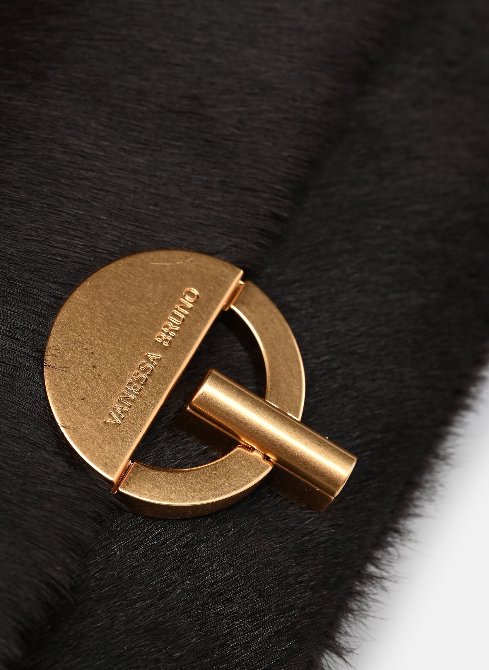 Taschen Moon Slim Pochette Fourrure damen schwarz Vanessa Bruno Taschen Moon Slim Pochette Fourrure damen schwarz AMER