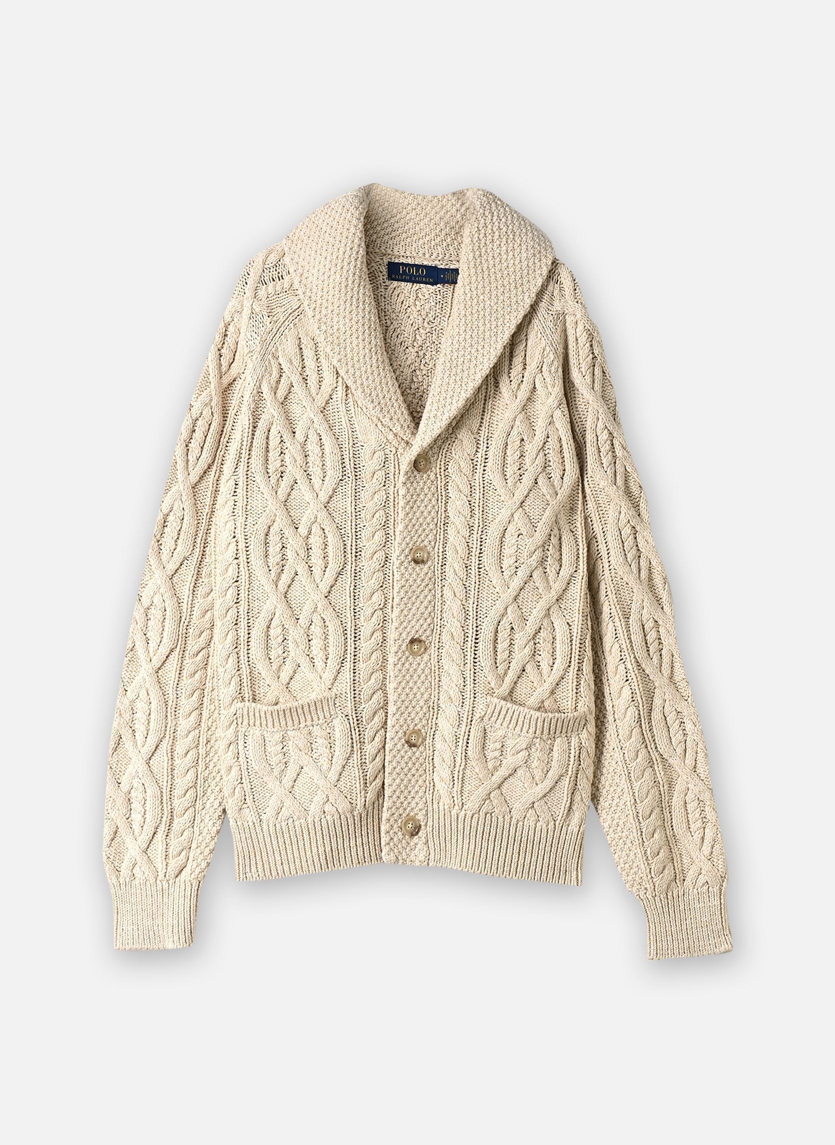 Vesten Cardigan torsadé 710B26779 heren beige Polo Ralph Lauren Vesten Cardigan torsadé 710B26779 heren beige OATMEAL COMBO
