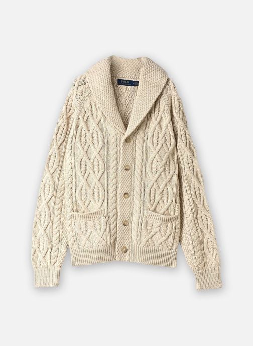 Polo Ralph Lauren Vesten Cardigan torsadé 710B26779 heren beige