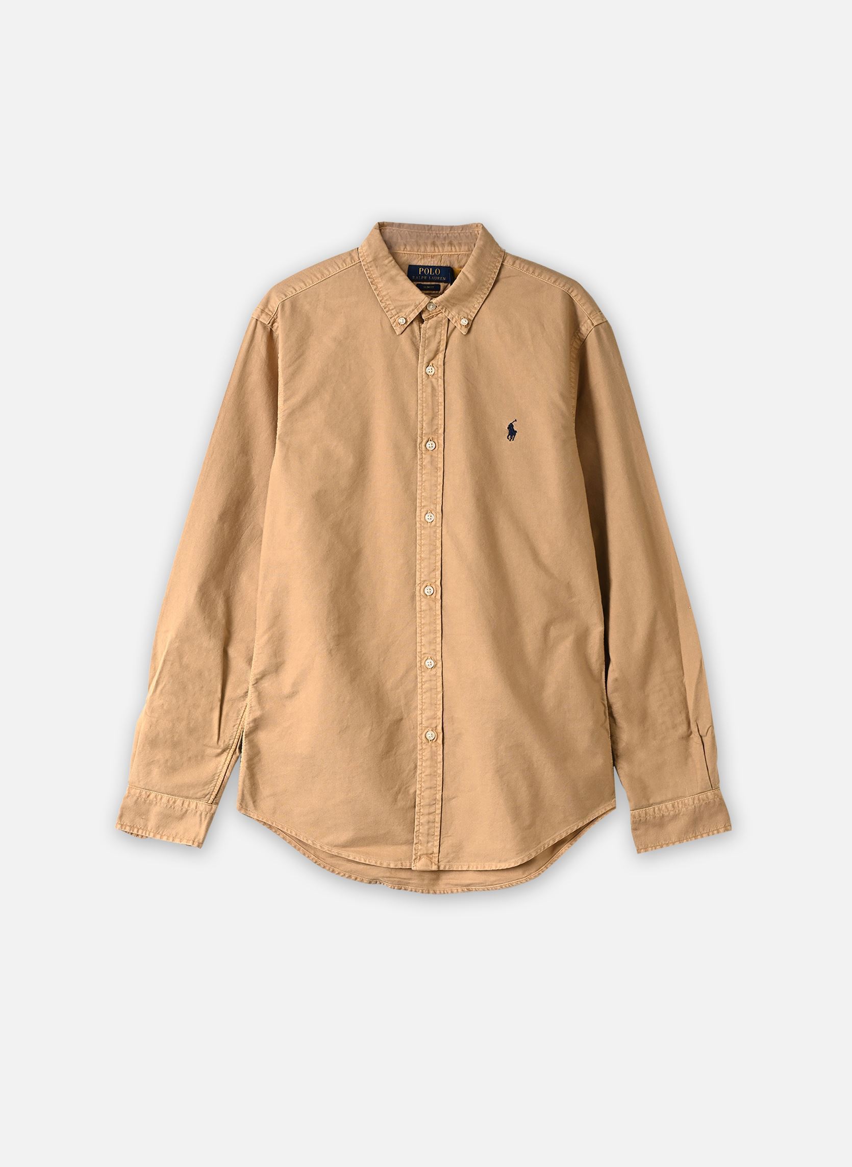 Chemises Chemise Oxford Cintrée Teinte En Pièce 7 homme beige Polo Ralph Lauren Chemises Chemise Oxford Cintrée Teinte En Pièce 7 homme beige CLASSIC CAMEL