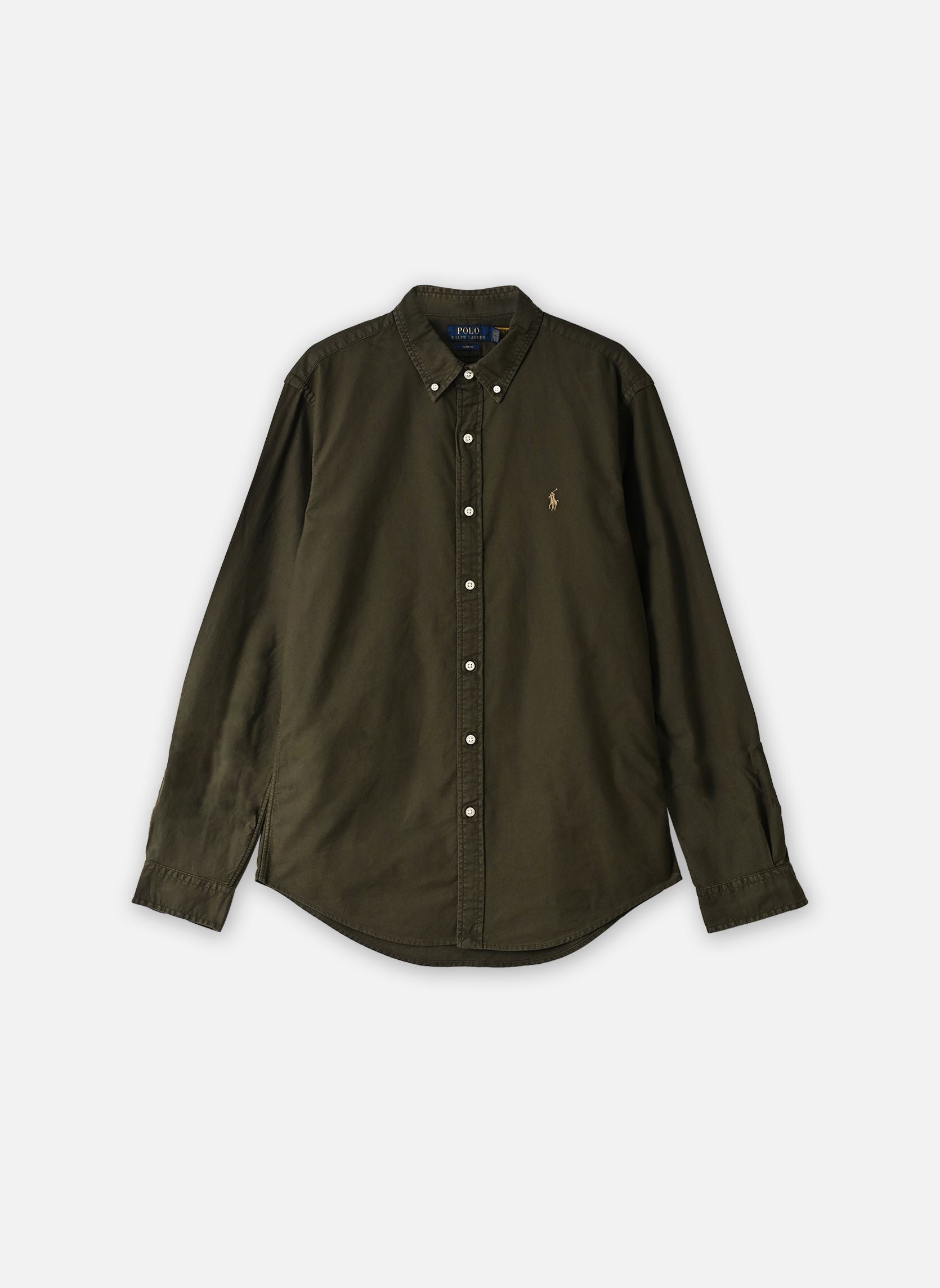 Chemises Chemise Oxford Cintrée Teinte En Pièce 7 homme vert Polo Ralph Lauren Chemises Chemise Oxford Cintrée Teinte En Pièce 7 homme vert COMPANY OLIVE