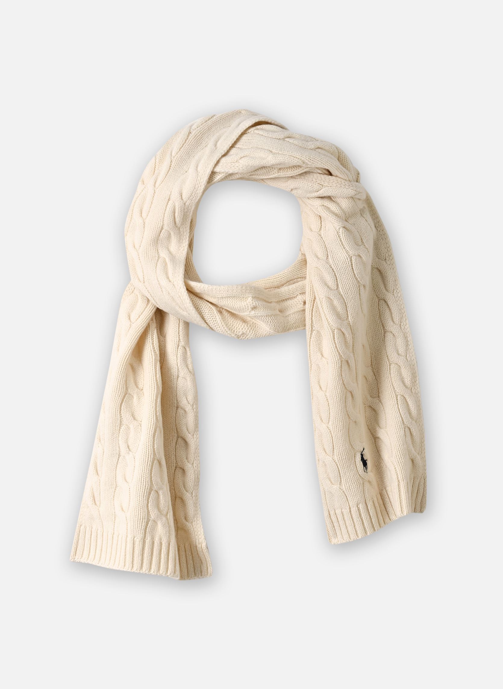 Echarpes et foulards Echarpe laine et cachemire torsadé 710B2 homme blanc Polo Ralph Lauren Echarpes et foulards Echarpe laine et cachemire torsadé 710B2 homme blanc ANDOVER CREAM