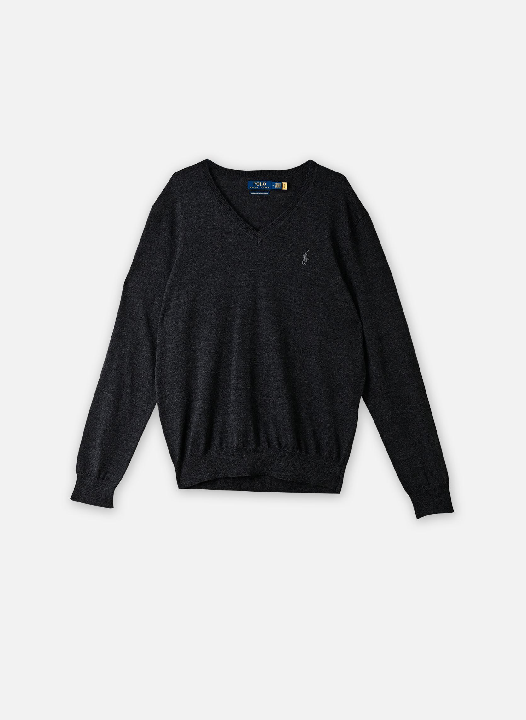 Pullover Pull col V en laine 710941105 herren grau Polo Ralph Lauren Pullover Pull col V en laine 710941105 herren grau DARK GRANITE HTHR