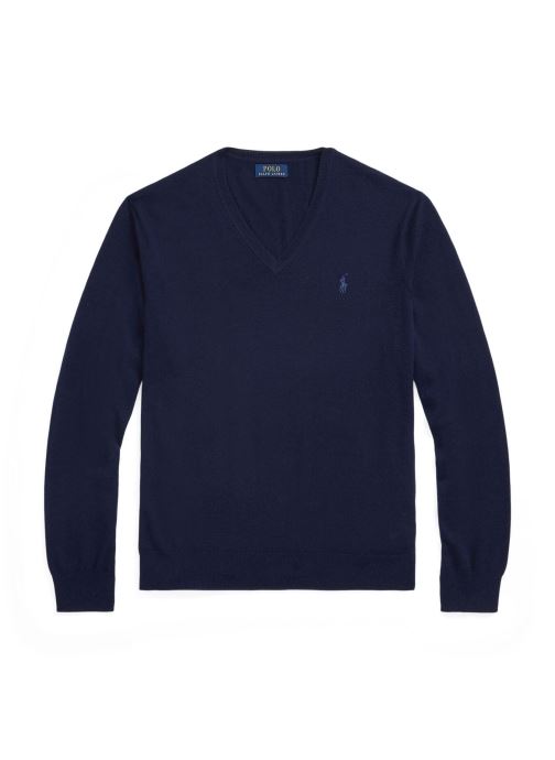 Polo Ralph Lauren Pullover Pull en laine herren marineblau