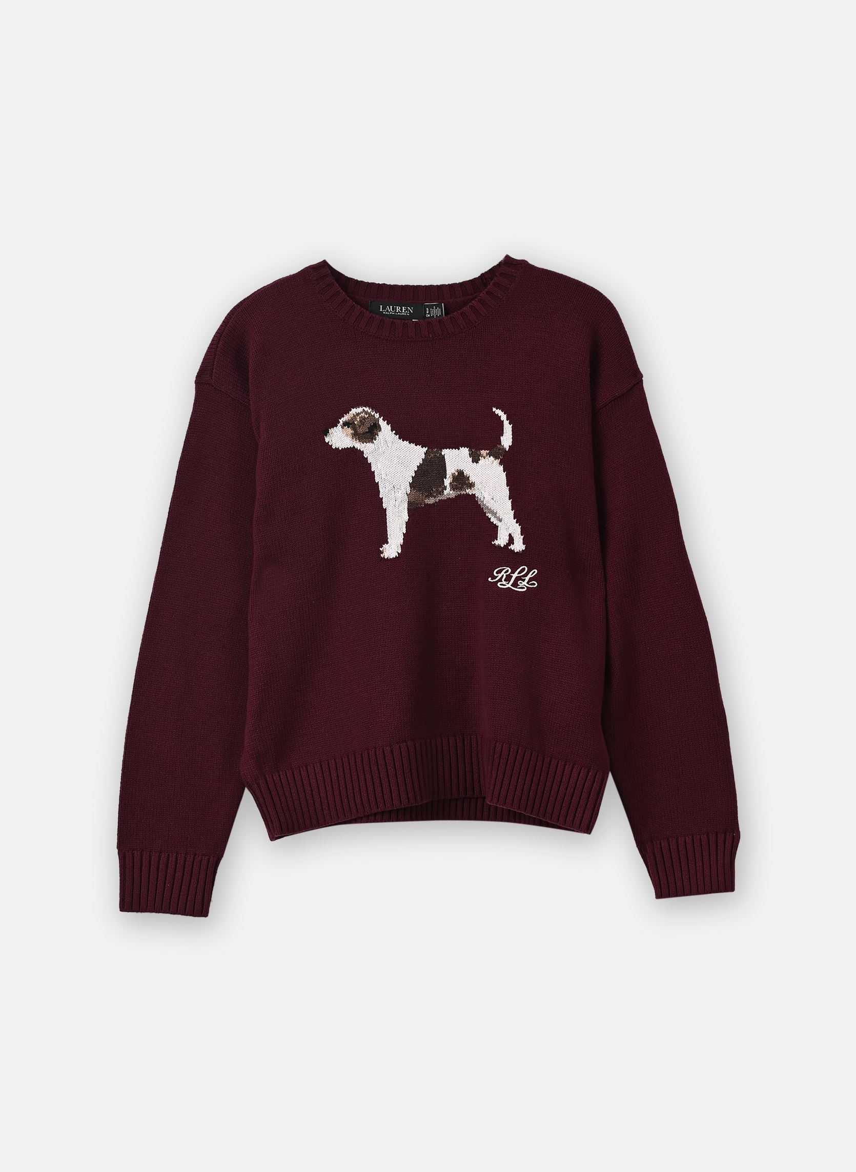 Truien Pull à motif chien dames bordeaux Lauren Ralph Lauren Truien Pull à motif chien dames bordeaux DARK GARNET MULTI