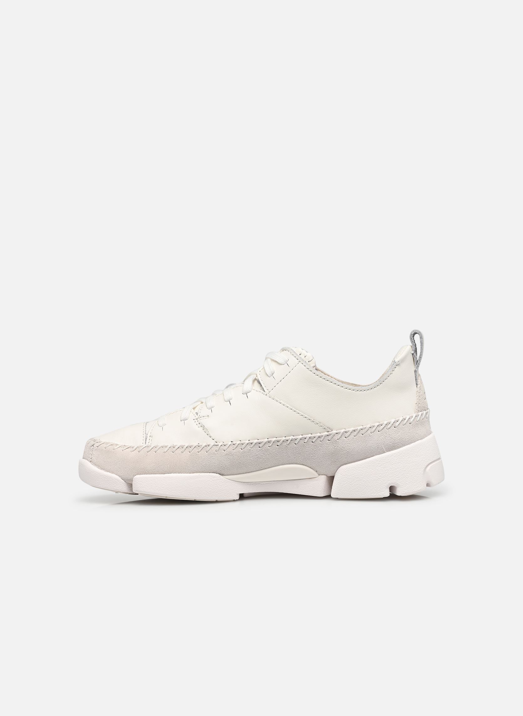 Baskets Trigenic2Flex femme blanc Clarks Baskets Trigenic2Flex femme blanc WHITE LEATHER