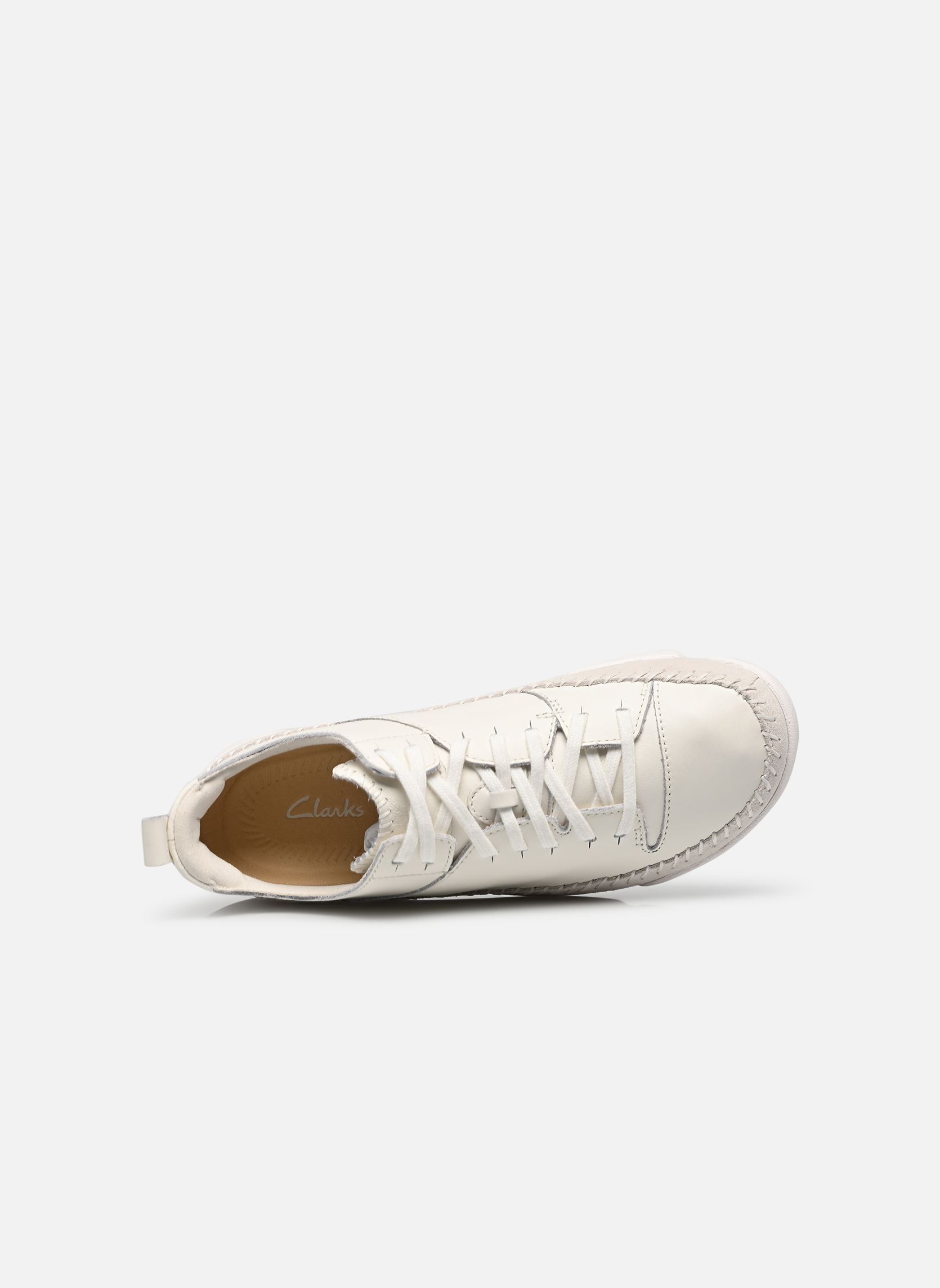 Baskets Trigenic2Flex femme blanc Clarks Baskets Trigenic2Flex femme blanc WHITE LEATHER
