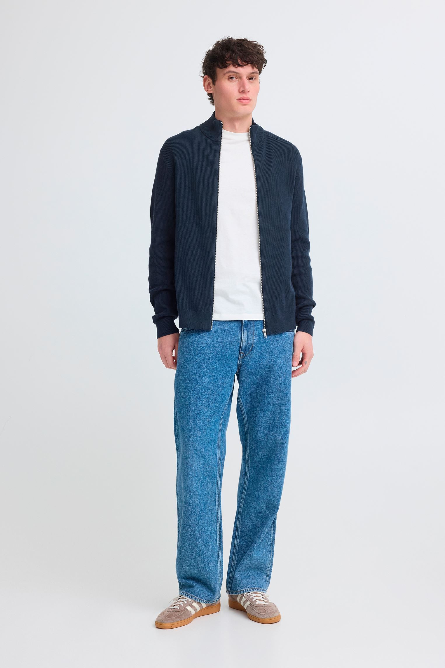Pulls Bhbadal Zipp homme marine Blend Pulls Bhbadal Zipp homme marine SALUTE