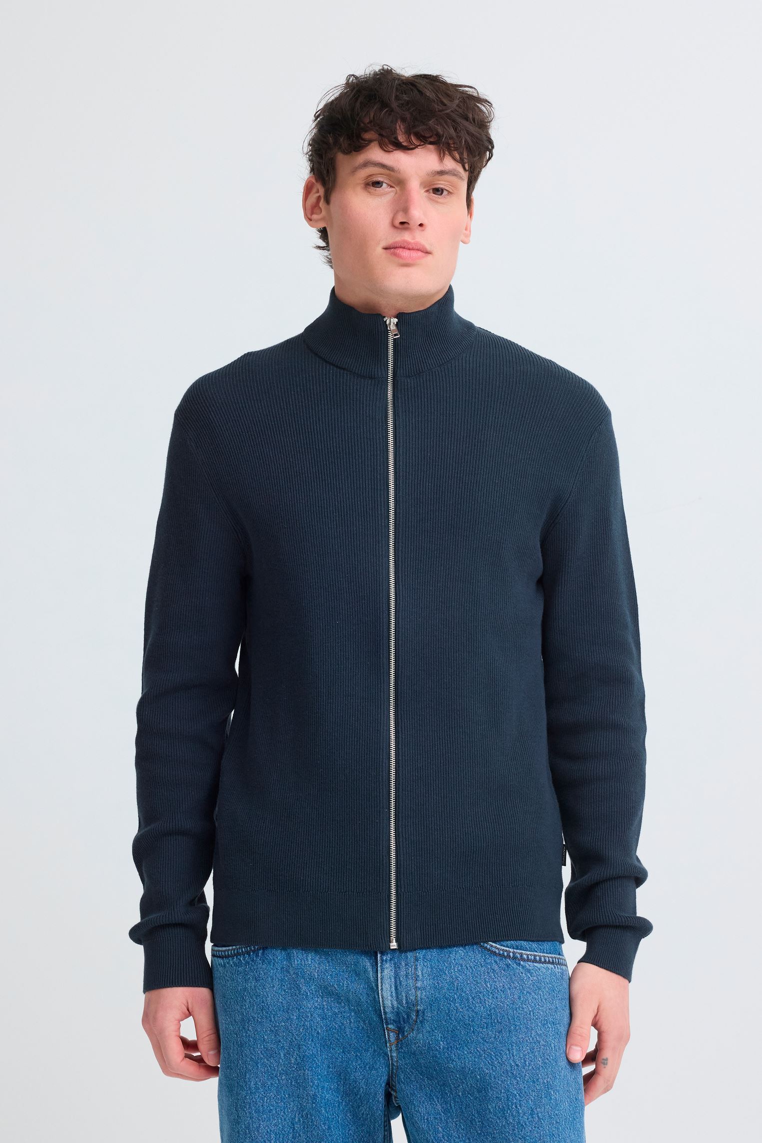 Pulls Bhbadal Zipp homme marine Blend Pulls Bhbadal Zipp homme marine SALUTE